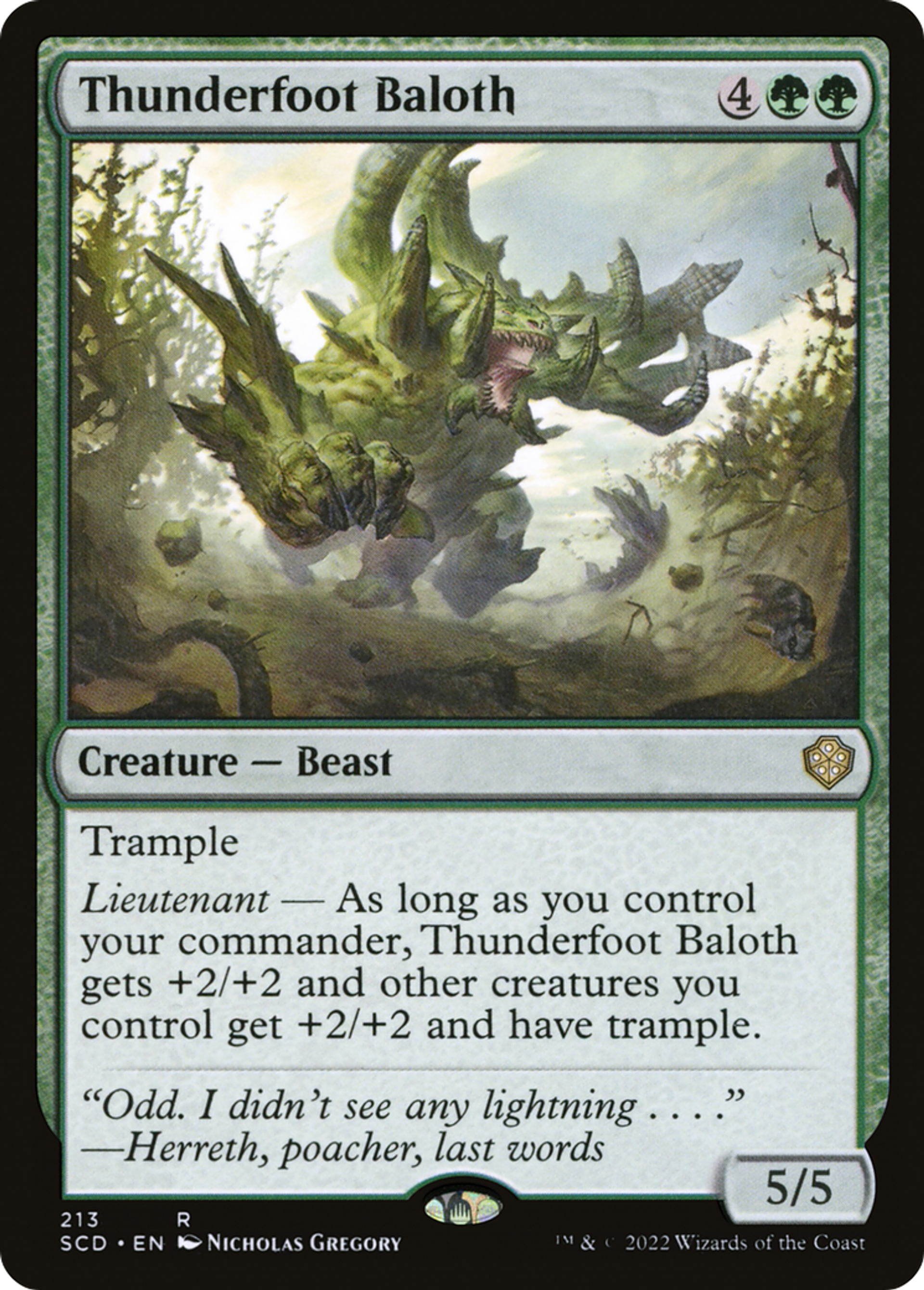 Baloth piédetonnerre — Starter Commander Decks — Magic: The Gathering