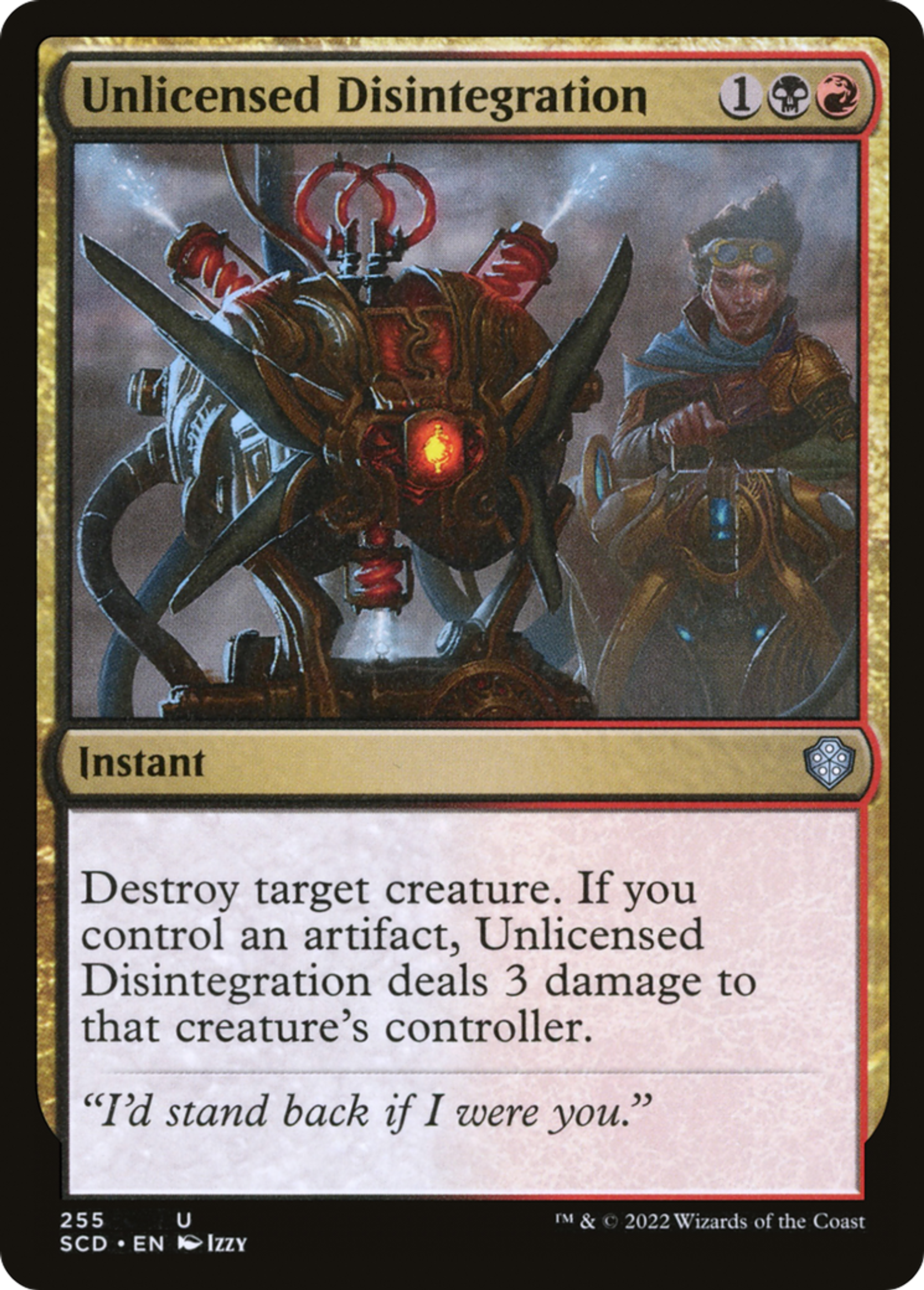 Désintégration illicite — Starter Commander Decks — Magic: The Gathering