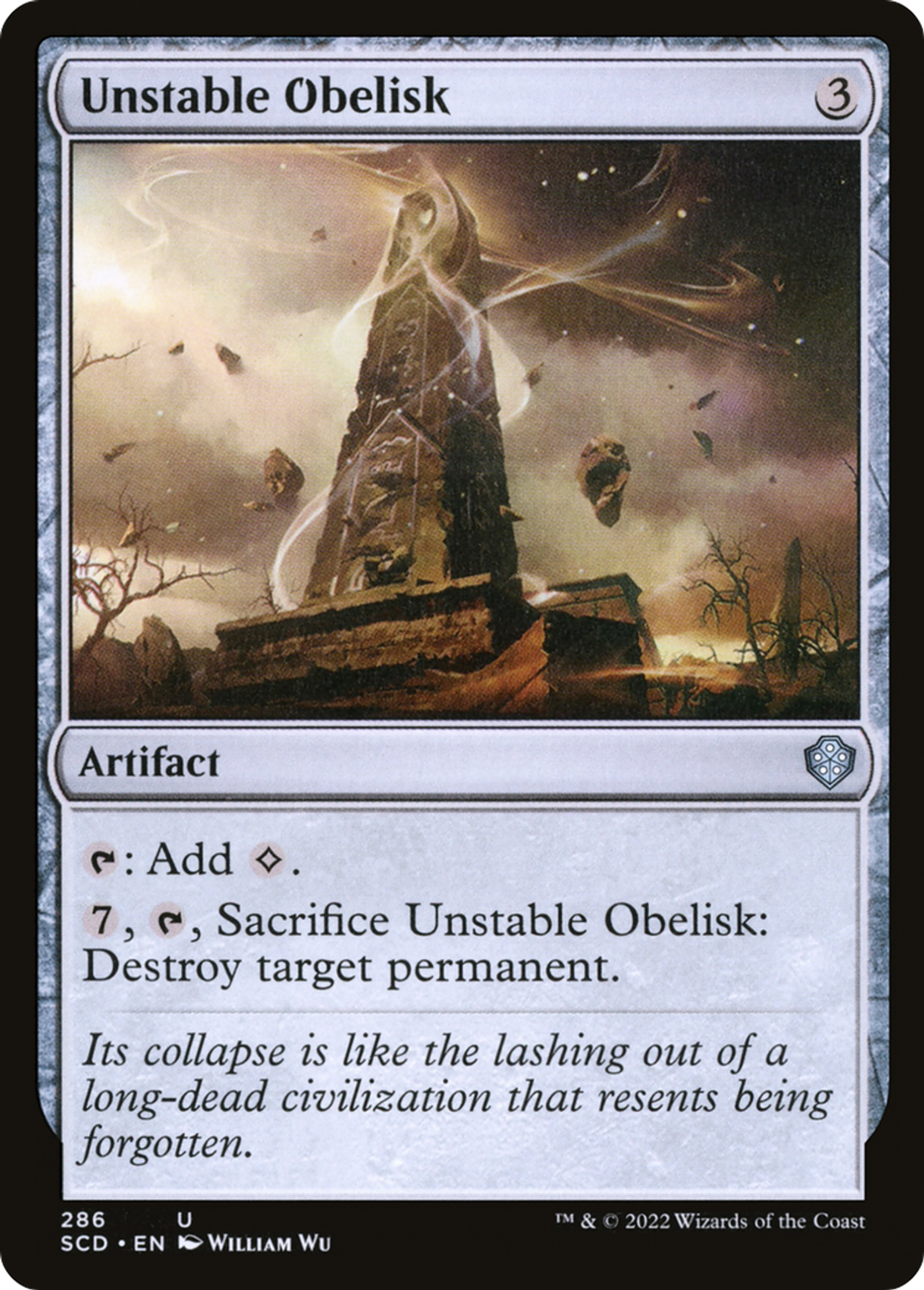 Obélisque instable — Starter Commander Decks — Magic: The Gathering