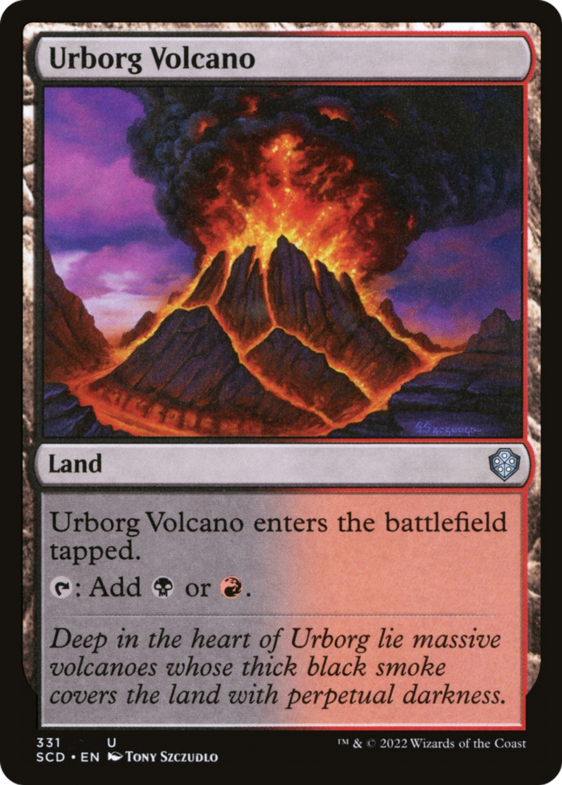 Volcan d'Urborg — Starter Commander Decks — Magic: The Gathering