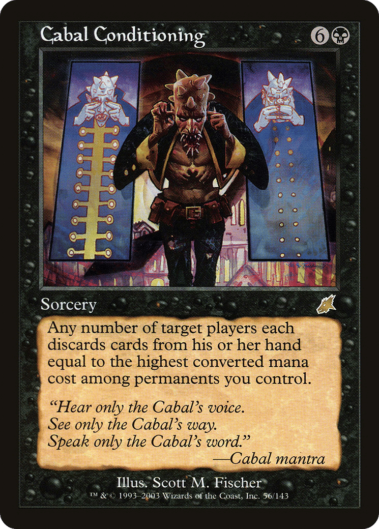 Cabal Conditioning — Scourge — Magic: The Gathering