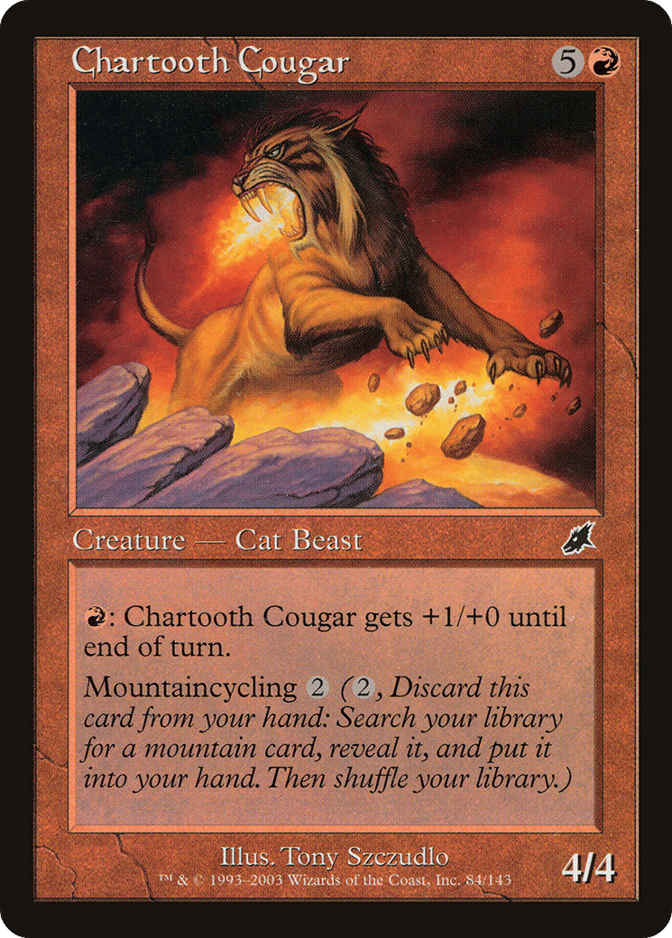 Chartooth Cougar — Scourge — Magic: The Gathering