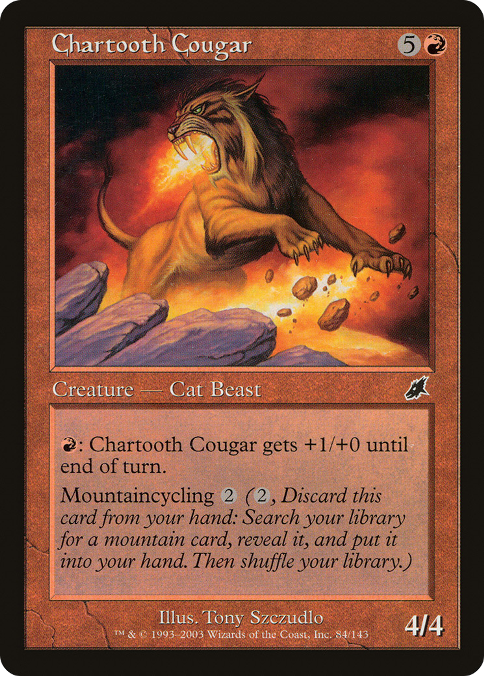 Chartooth Cougar — Scourge — Magic: The Gathering