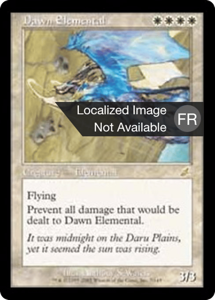 Élémental de l'aube — Scourge — Magic: The Gathering