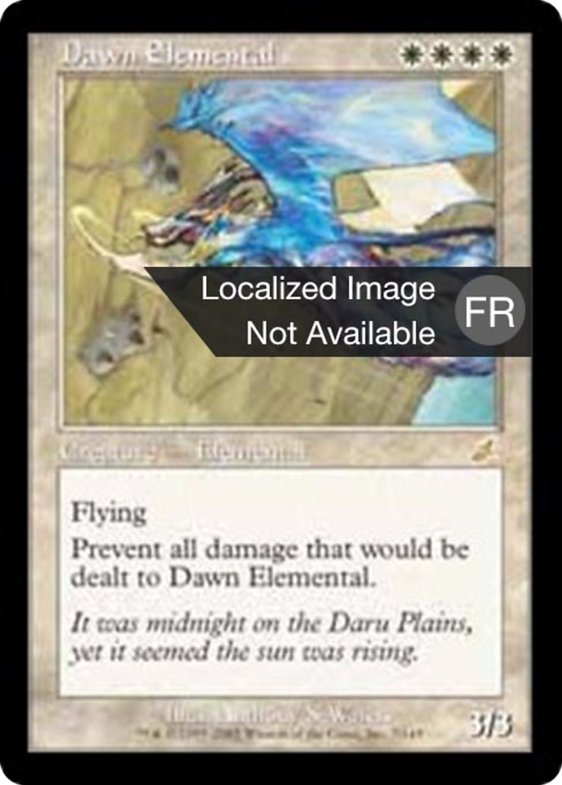 Élémental de l'aube — Scourge — Magic: The Gathering