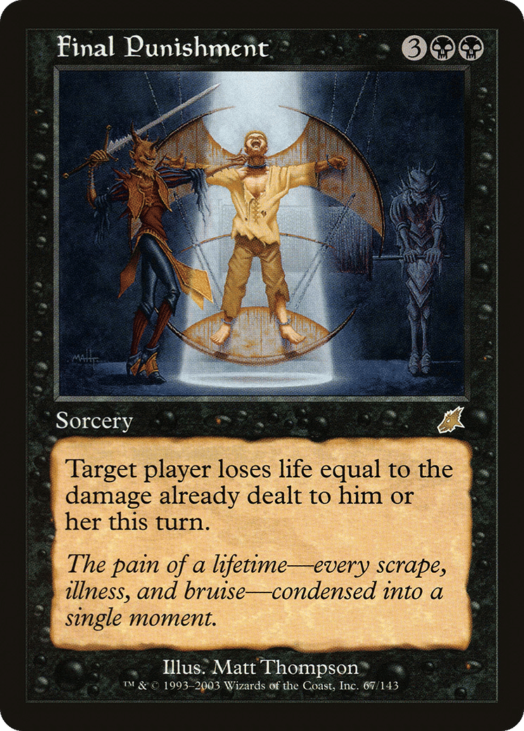Final Punishment — Scourge — Magic: The Gathering