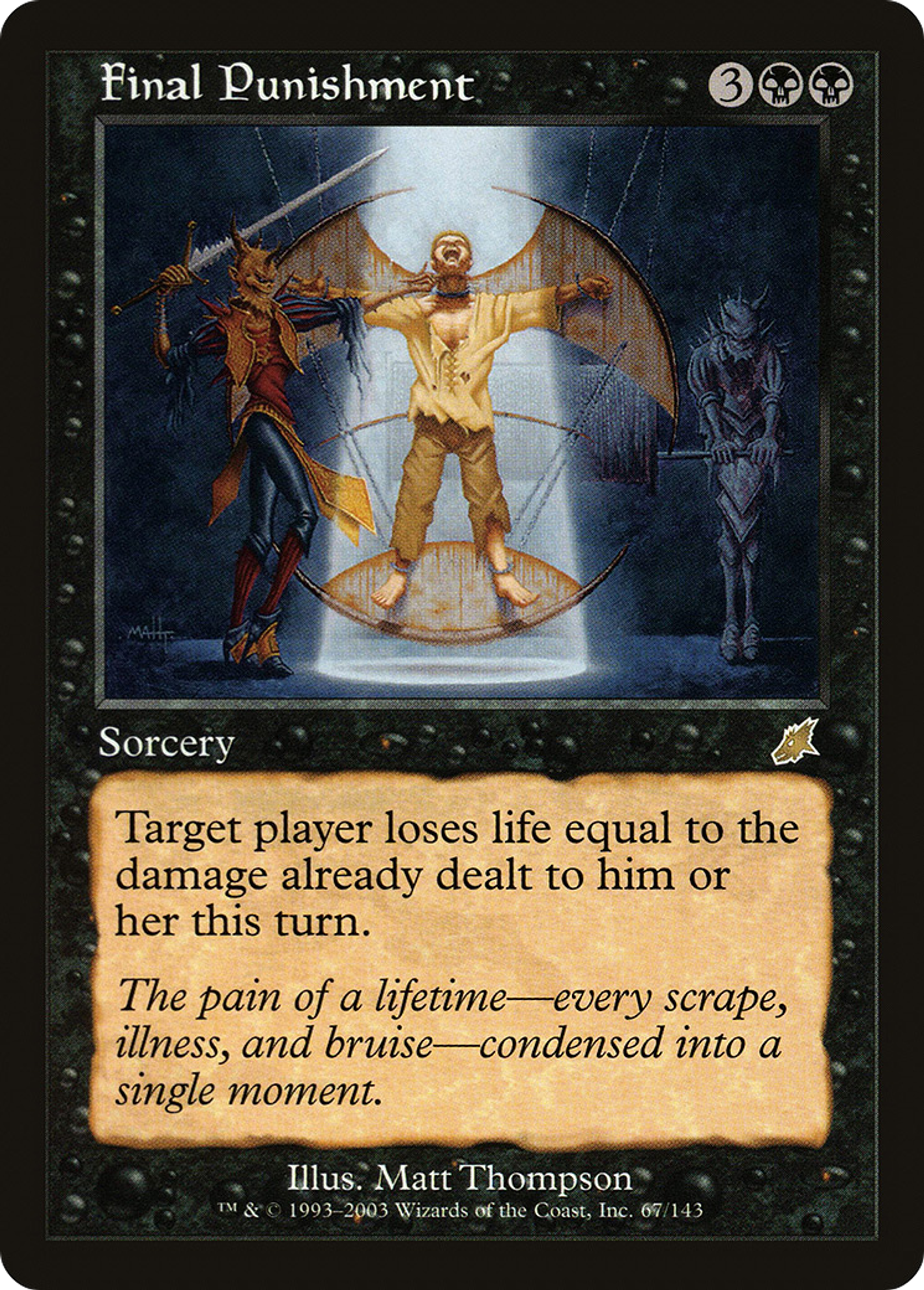 Final Punishment — Scourge — Magic: The Gathering