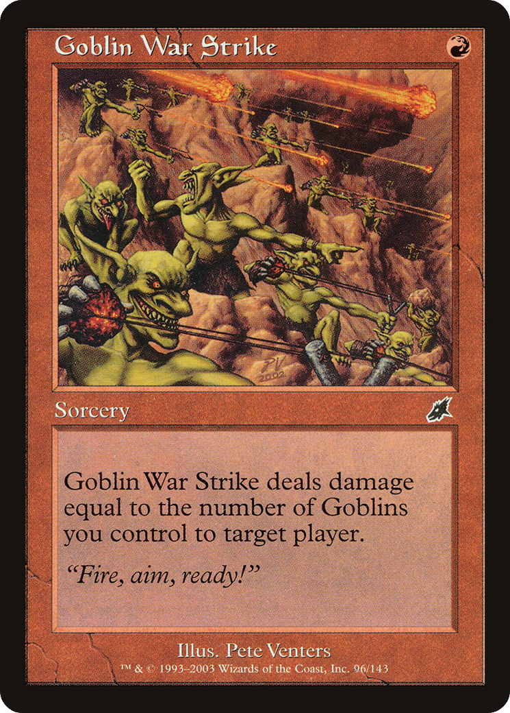 Goblin War Strike — Scourge — Magic: The Gathering