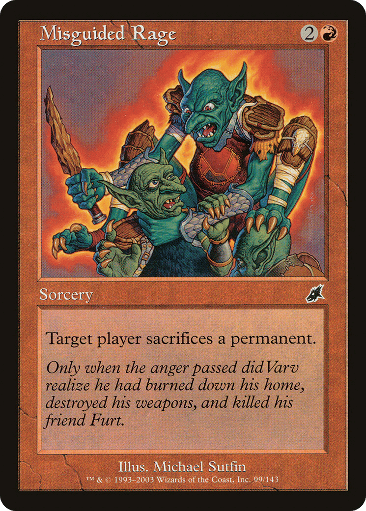 Misguided Rage — Scourge — Magic: The Gathering