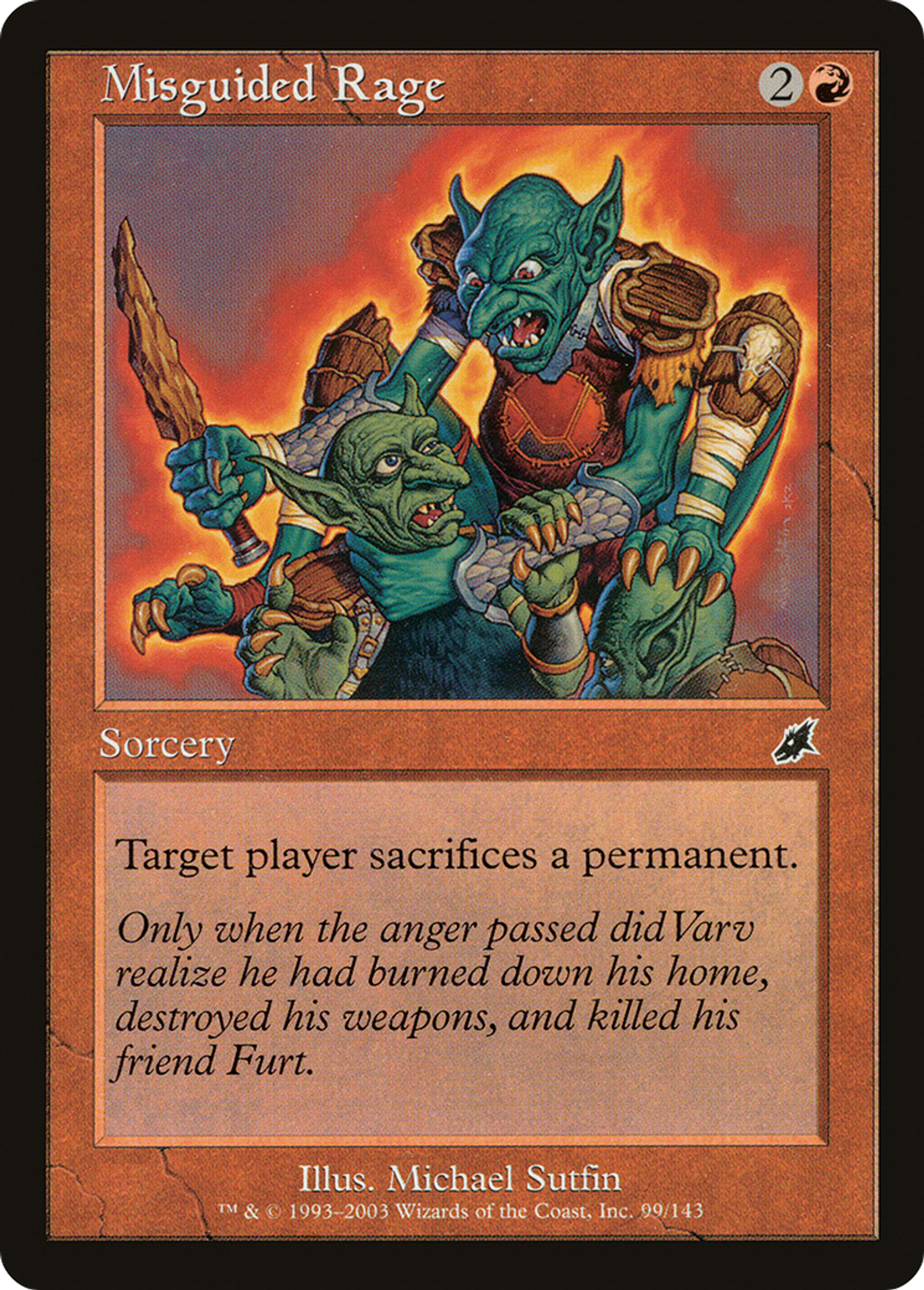 Misguided Rage — Scourge — Magic: The Gathering