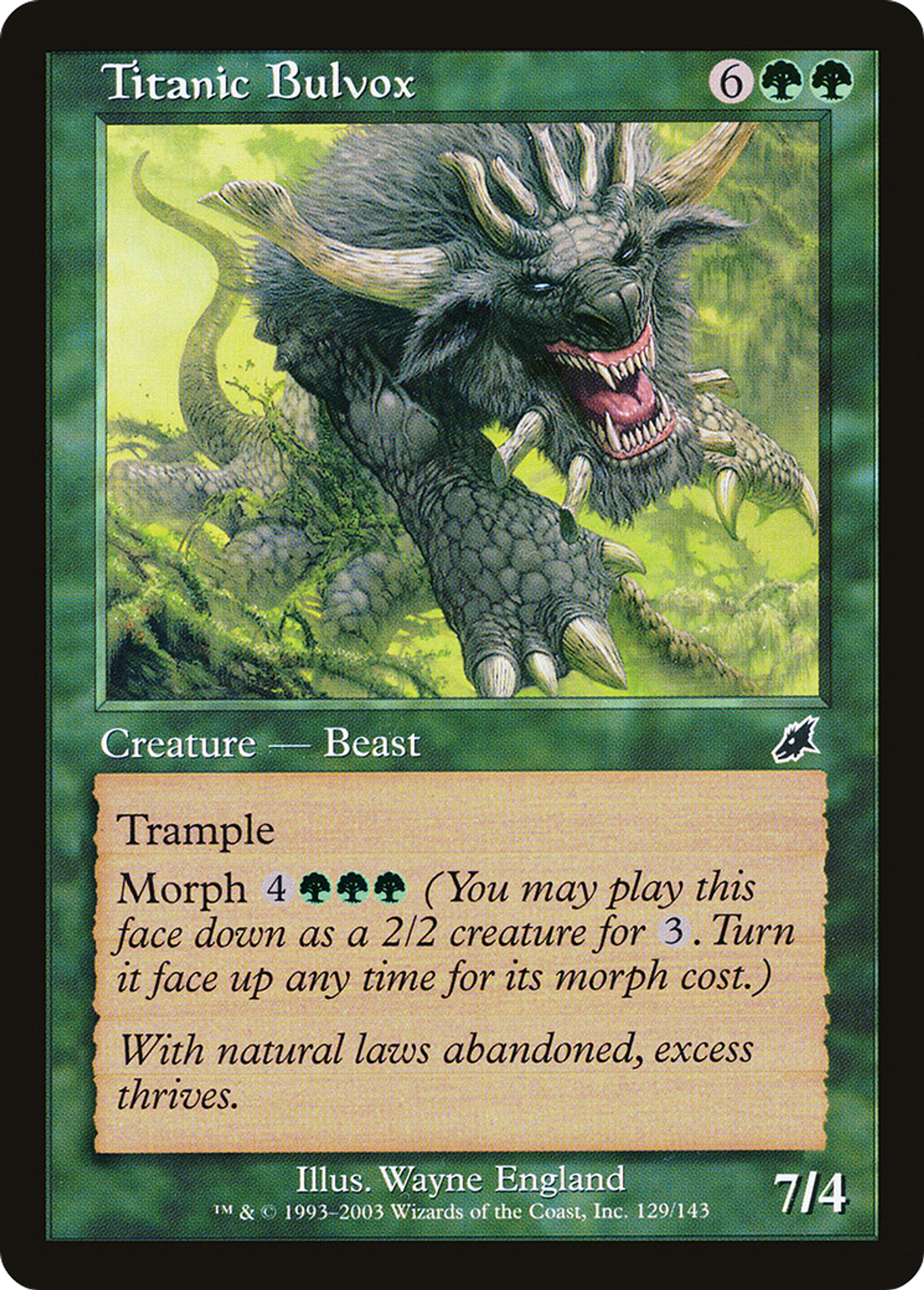 Titanic Bulvox — Scourge — Magic: The Gathering