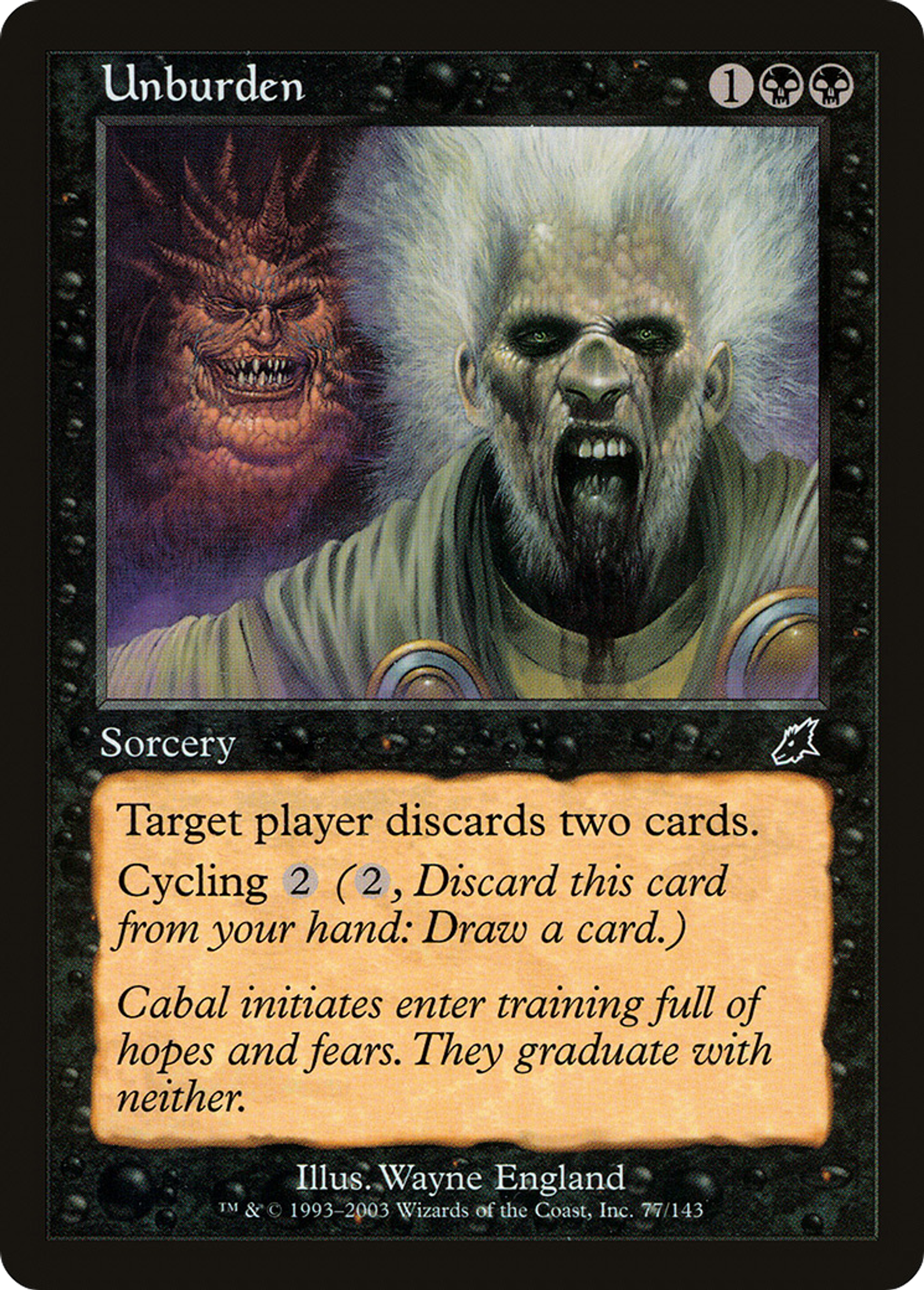 Unburden — Scourge — Magic: The Gathering