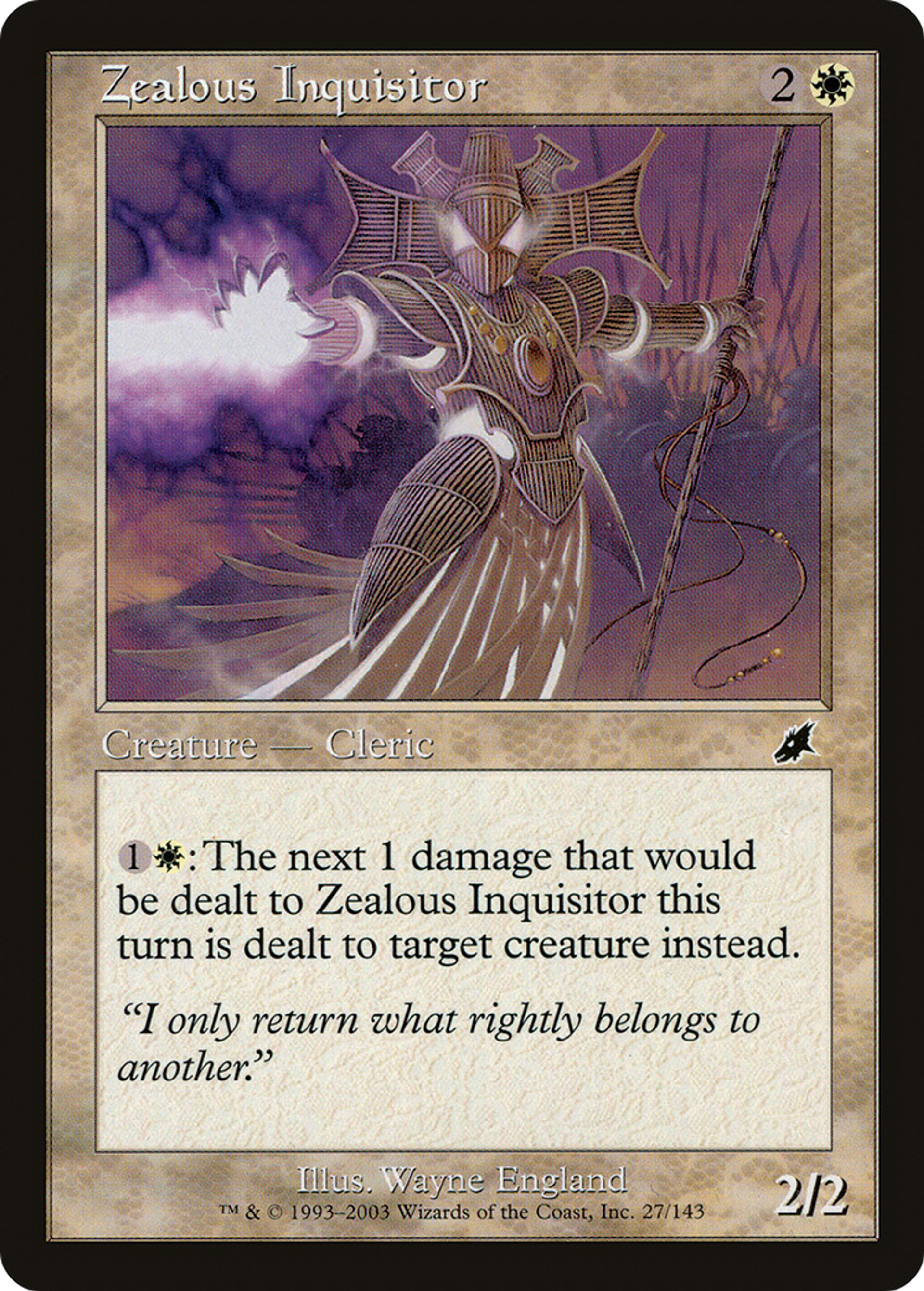 Zealous Inquisitor — Scourge — Magic: The Gathering
