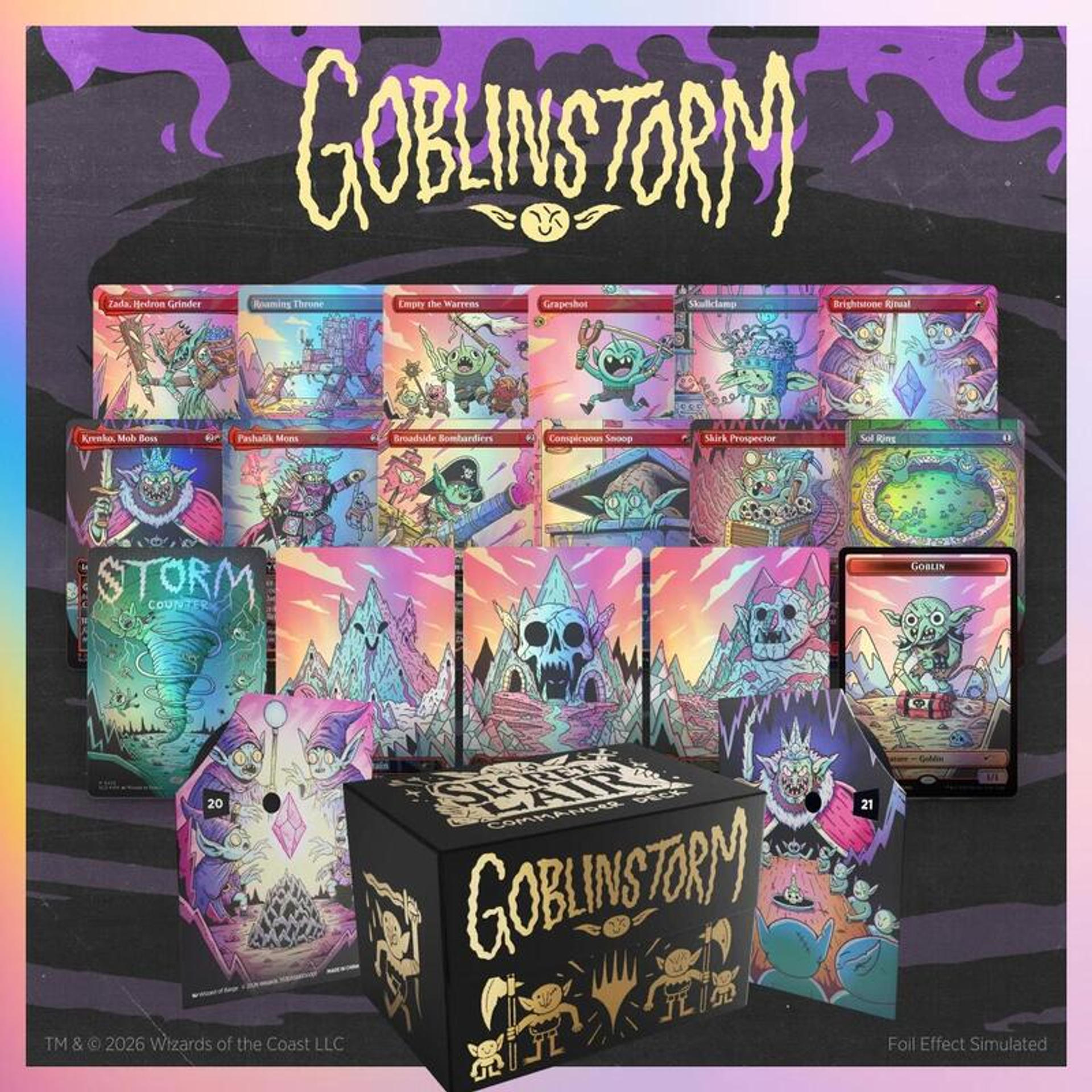 Secret Lair Commander Deck Goblin Storm — Secret Lair Drop — Magic: The Gathering