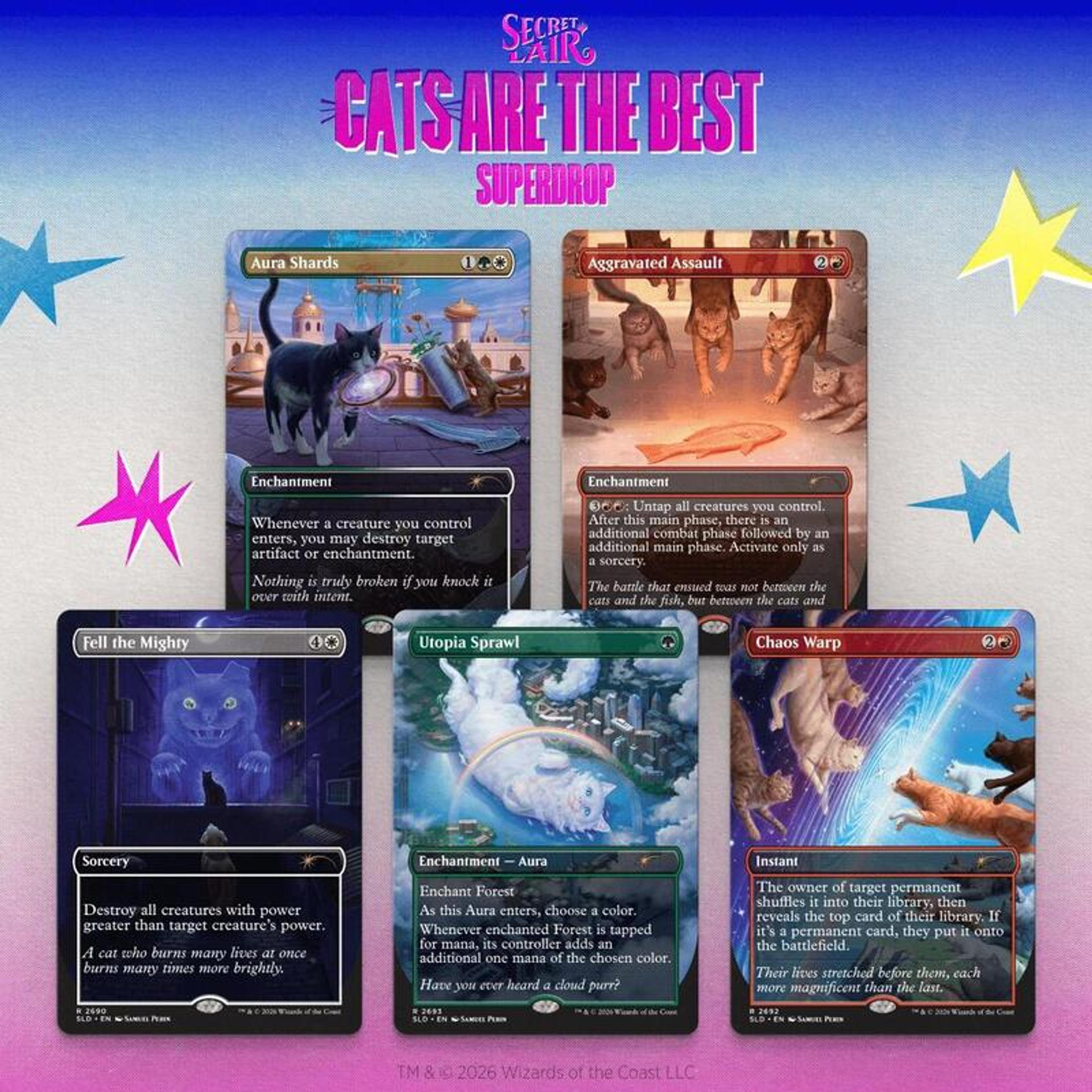 Secret Lair Drop Cats of Chaos Non Foil Edition — Secret Lair Drop — Magic: The Gathering