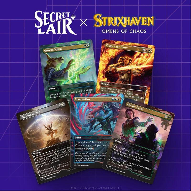 Secret Lair Drop Omens of Chaos Non Foil Edition — Secret Lair Drop — Magic: The Gathering