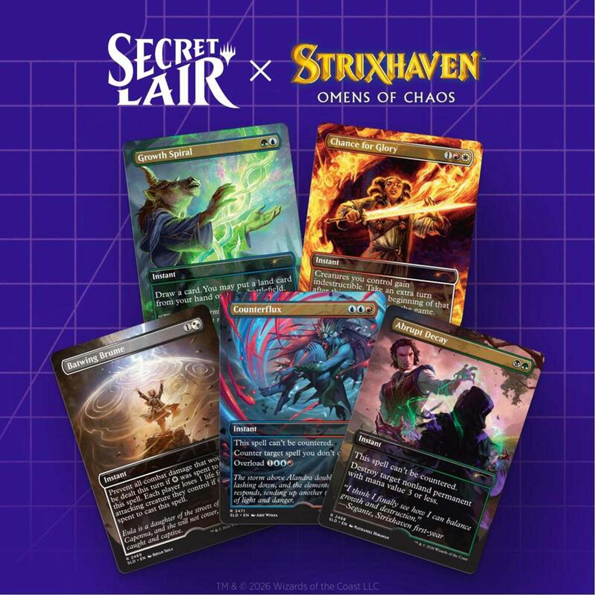 Secret Lair Drop Omens of Chaos Non Foil Edition — Secret Lair Drop — Magic: The Gathering