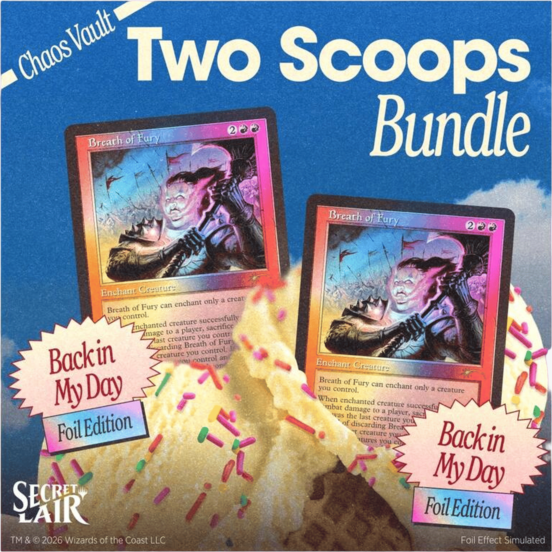 Secret Lair Drop Two Scoops Double Vanilla With Sprinkles Bundle — Secret Lair Drop — Magic: The Gathering