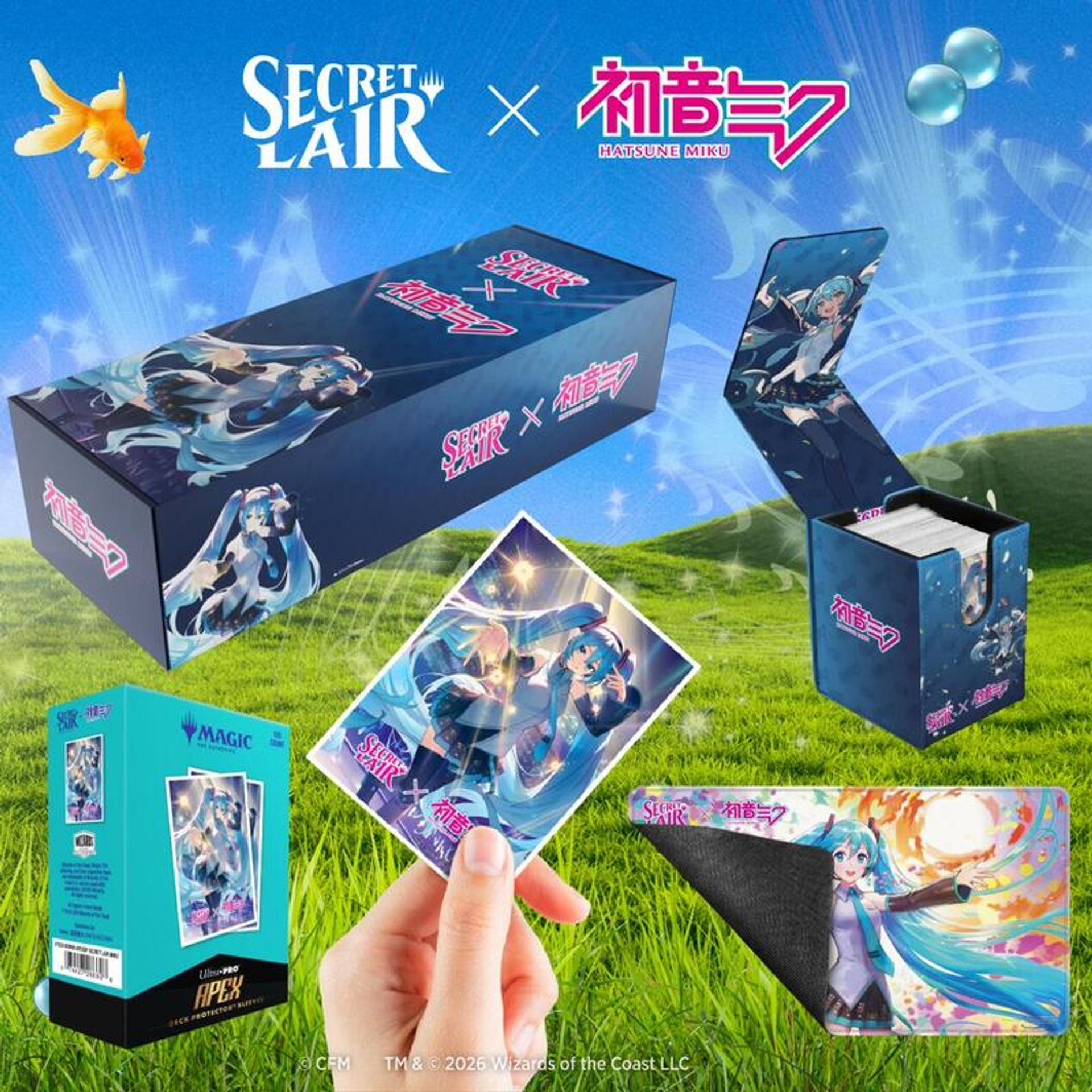 Secret Lair Miku Fan Merch Bundle — Secret Lair Drop — Magic: The Gathering