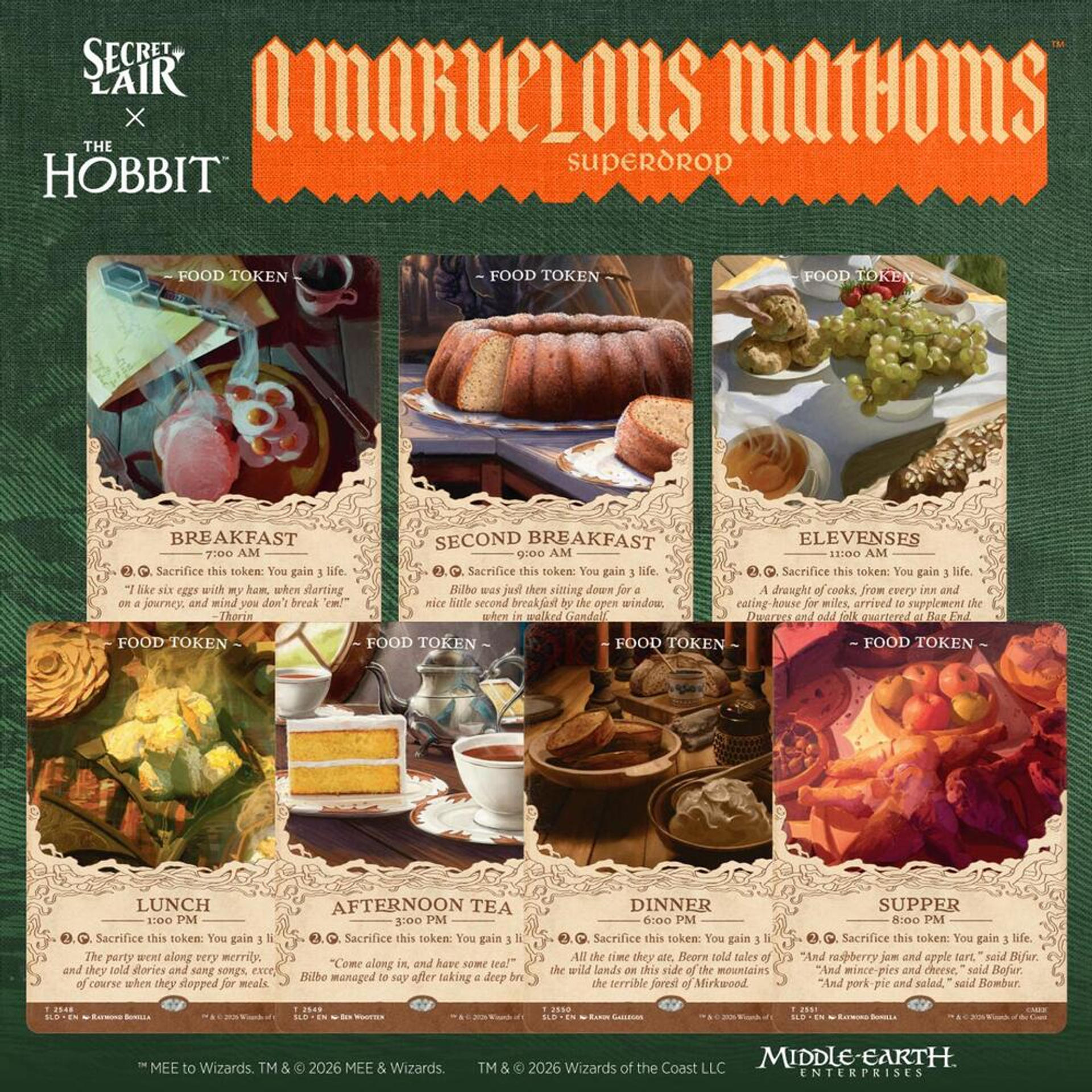 Secret Lair x The Hobbit: A Marvelous Mathoms - Second Breakfast and Beyond — Secret Lair Drop — Magic: The Gathering