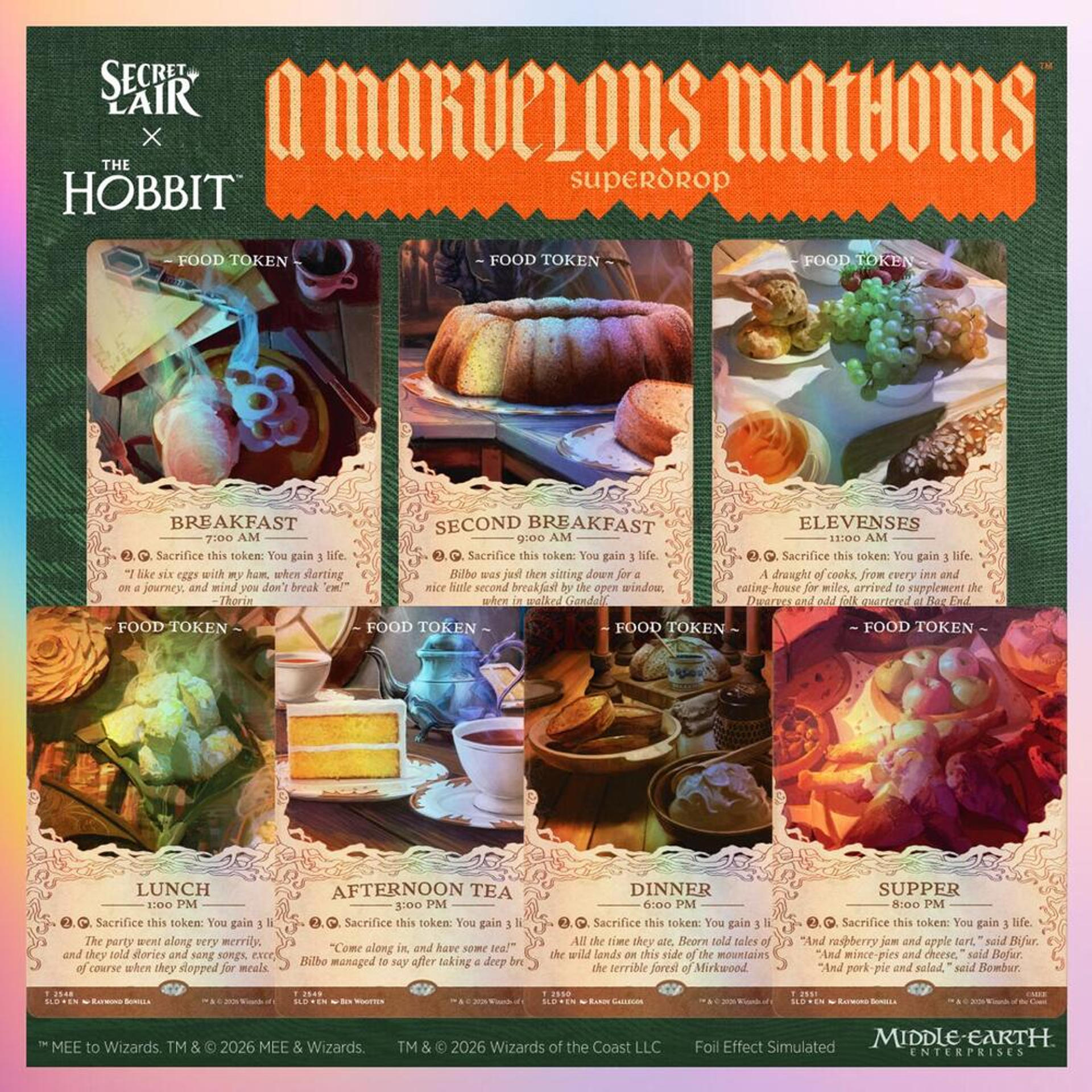 Secret Lair x The Hobbit: A Marvelous Mathoms - Second Breakfast and Beyond (foil) — Secret Lair Drop — Magic: The Gathering