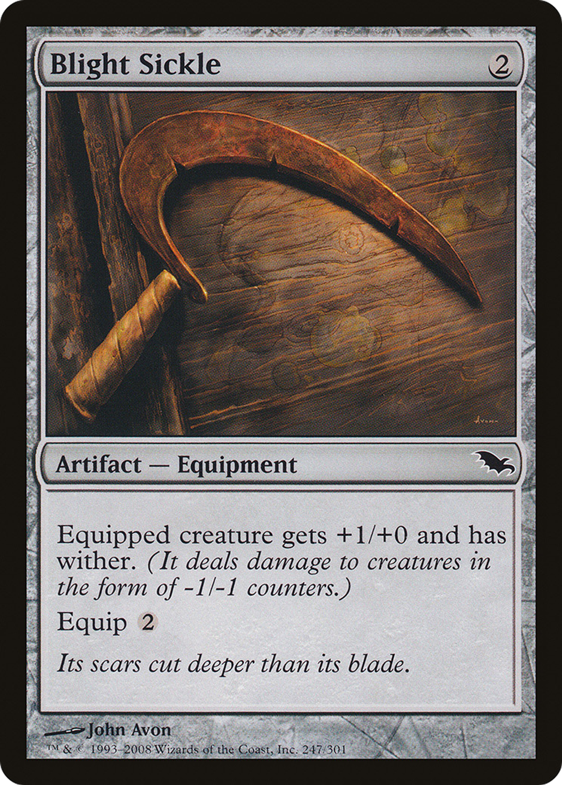 Blight Sickle — Shadowmoor — Magic: The Gathering