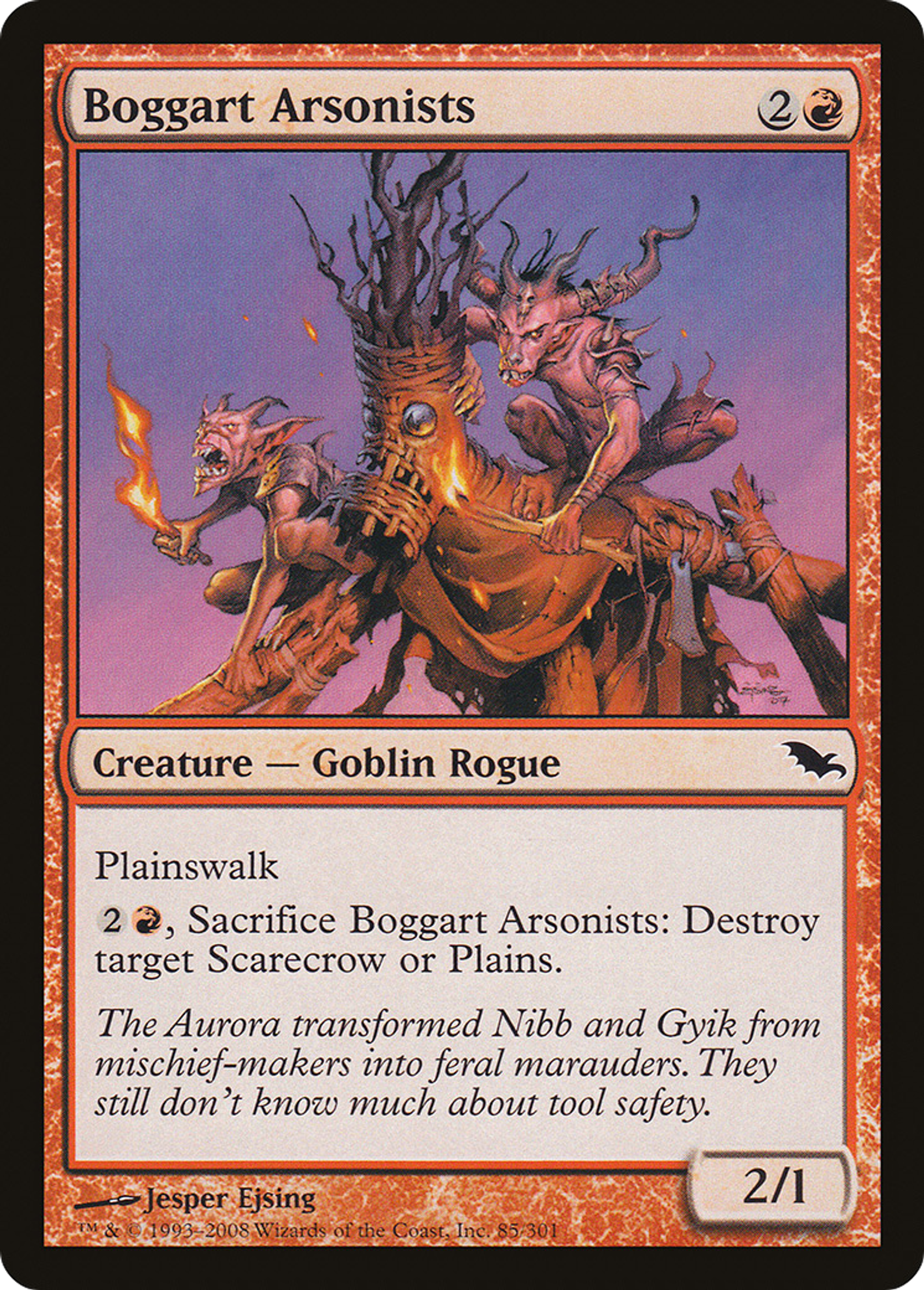 Boggart Arsonists — Shadowmoor — Magic: The Gathering