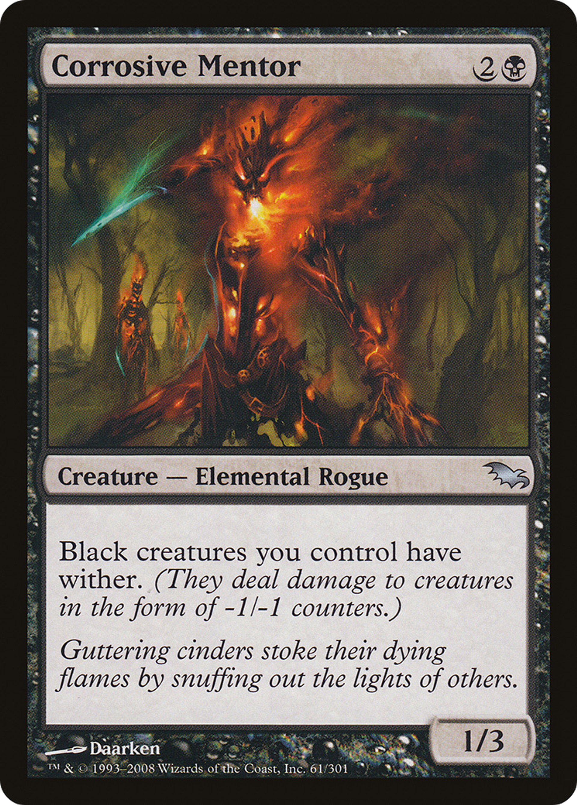 Corrosive Mentor — Shadowmoor — Magic: The Gathering
