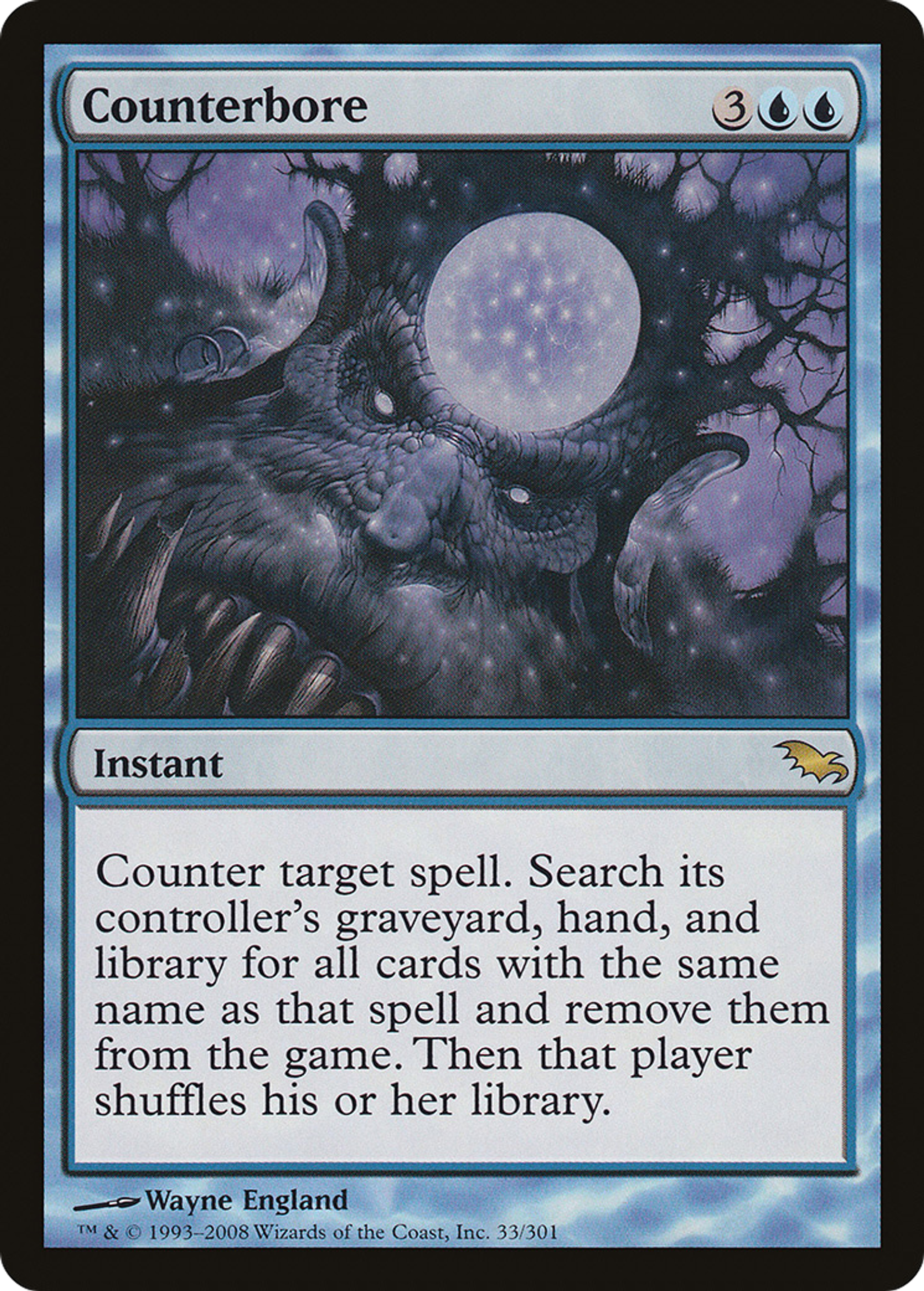 Counterbore — Shadowmoor — Magic: The Gathering