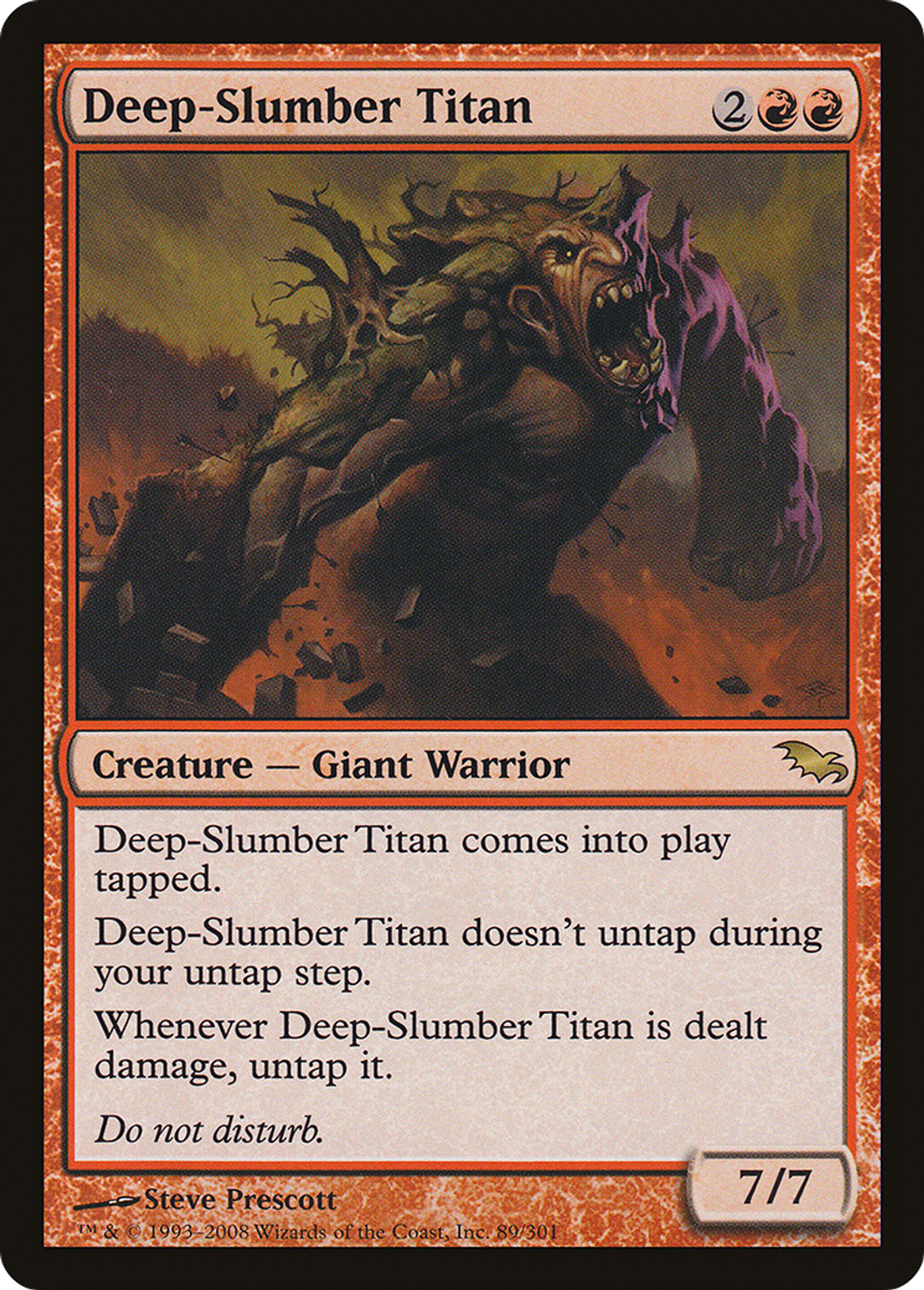 Titan au sommeil profond — Shadowmoor — Magic: The Gathering