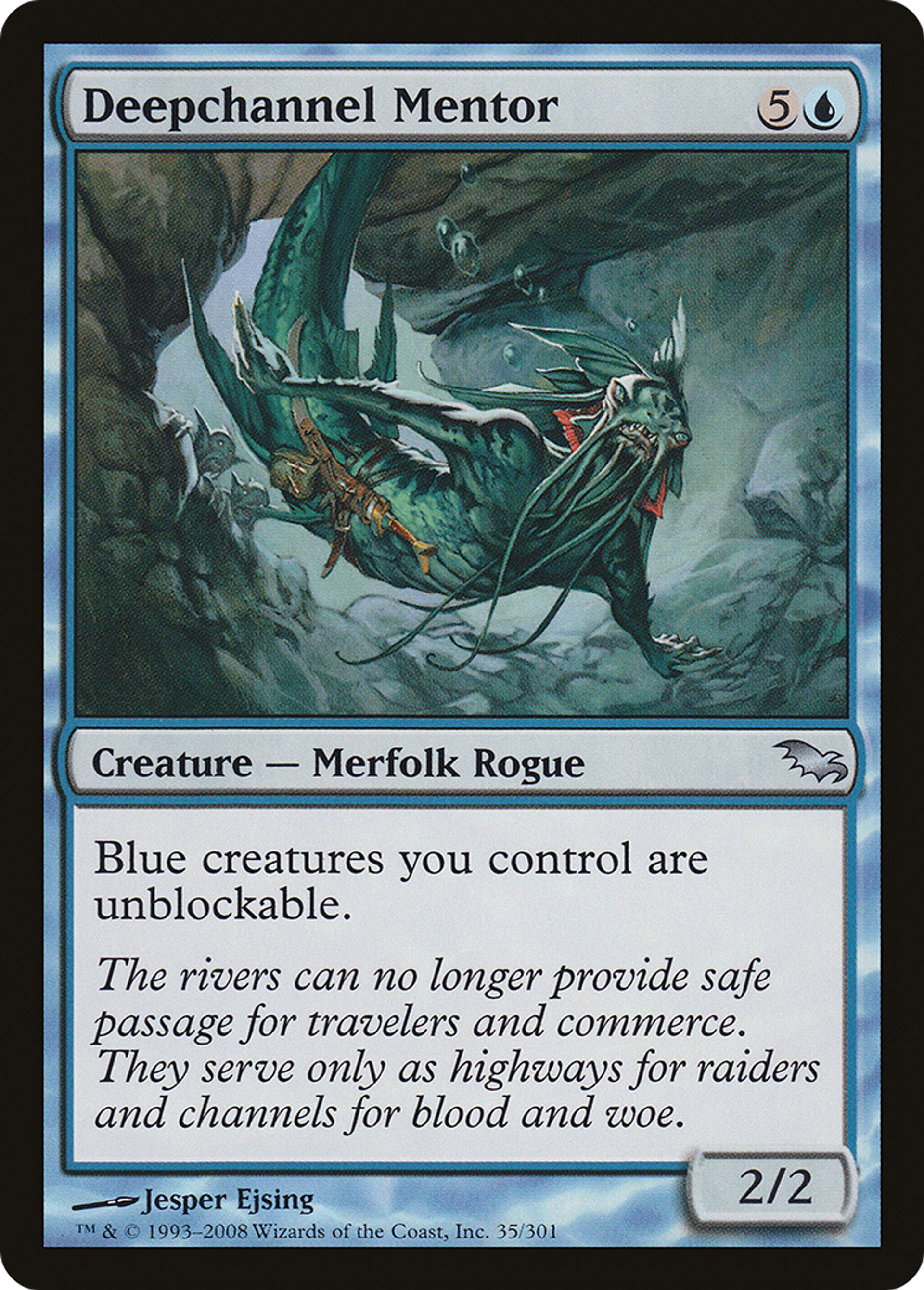 Deepchannel Mentor — Shadowmoor — Magic: The Gathering
