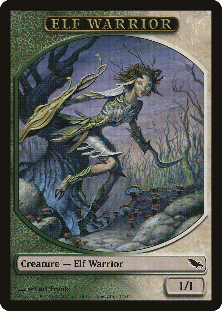 Elf Warrior — Shadowmoor — Magic: The Gathering