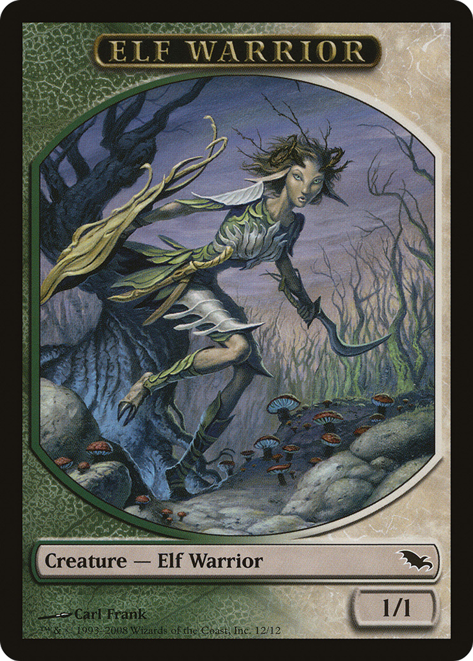 Elf Warrior — Shadowmoor — Magic: The Gathering