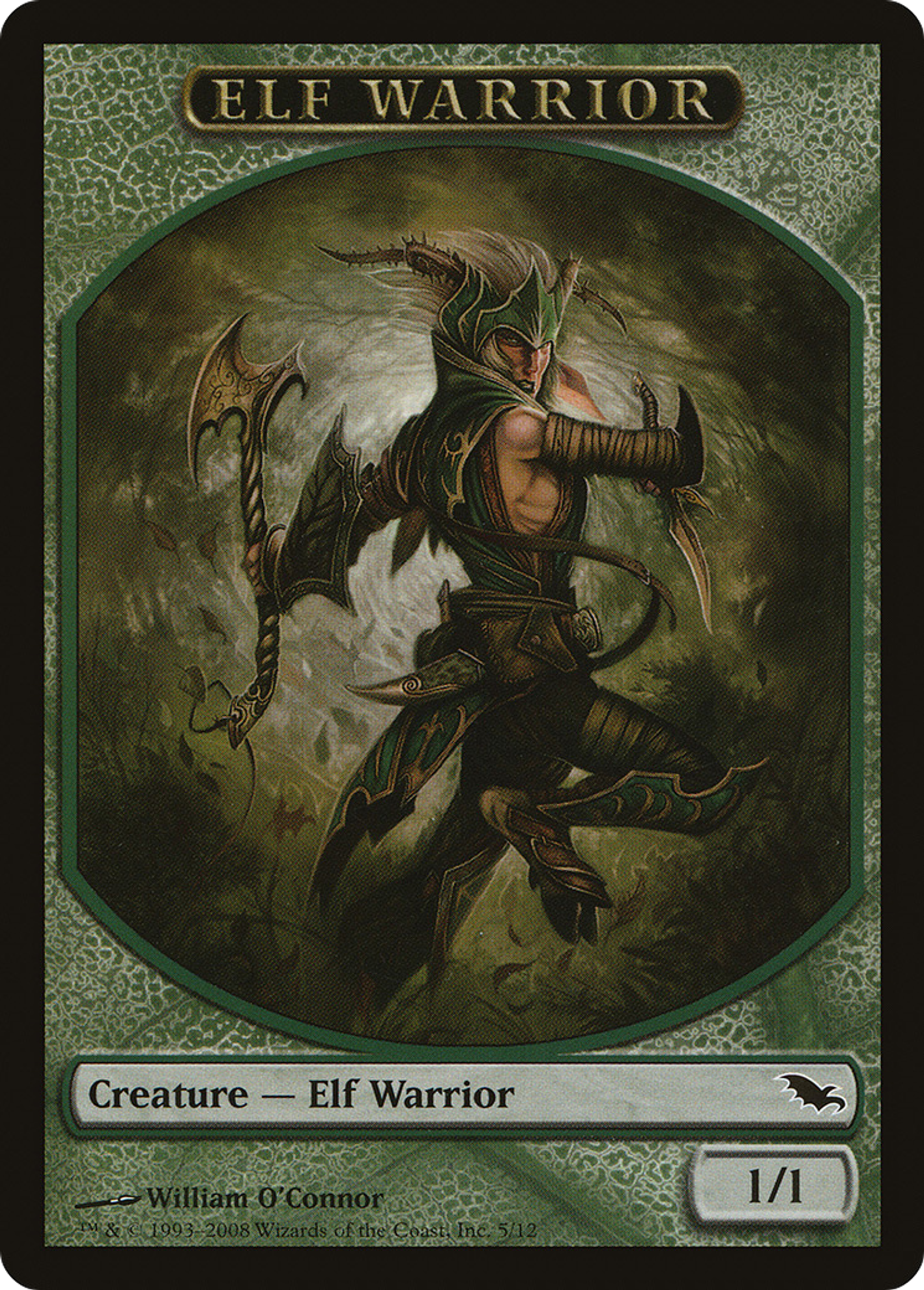 Elf Warrior — Shadowmoor — Magic: The Gathering