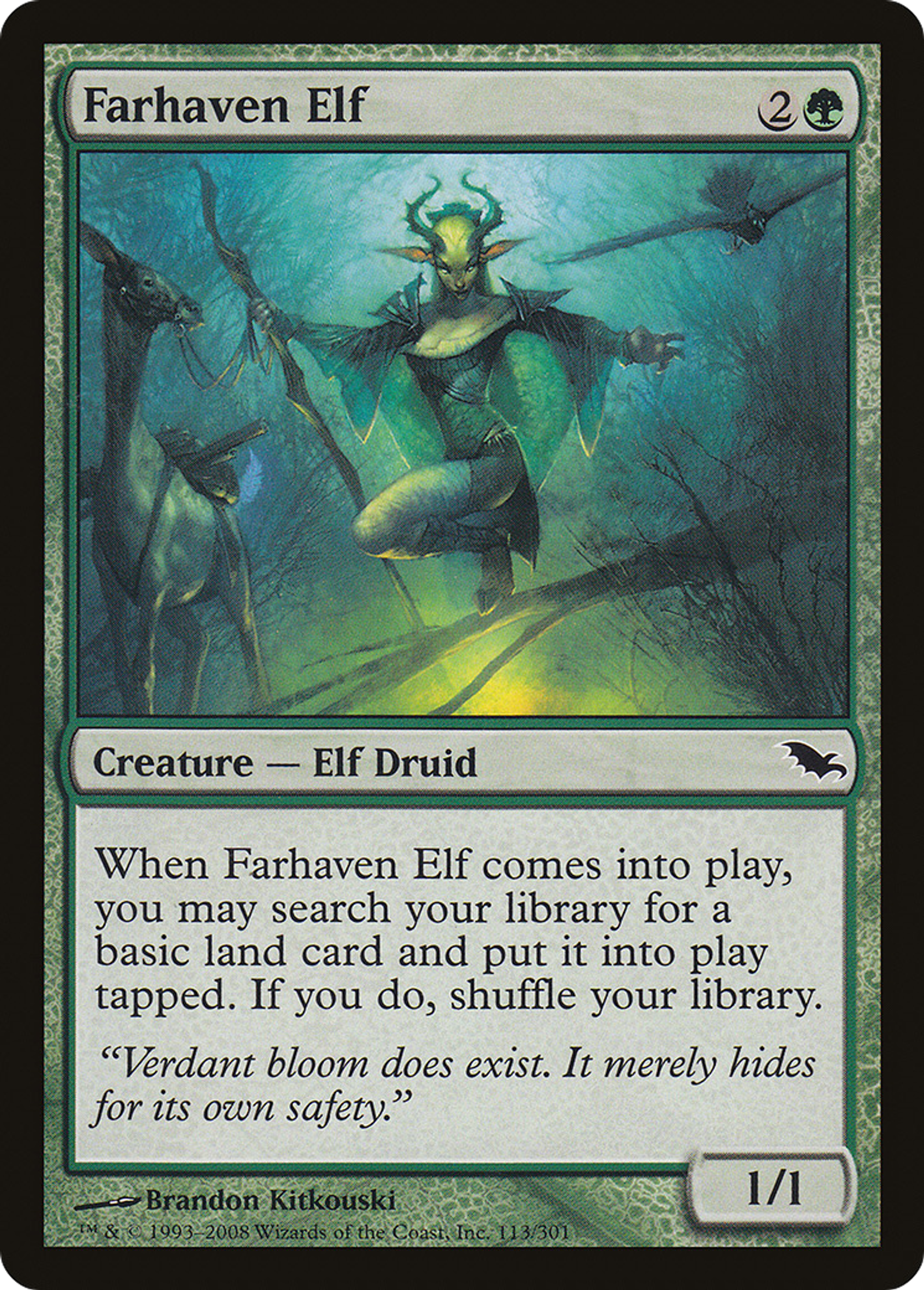 Farhaven Elf — Shadowmoor — Magic: The Gathering