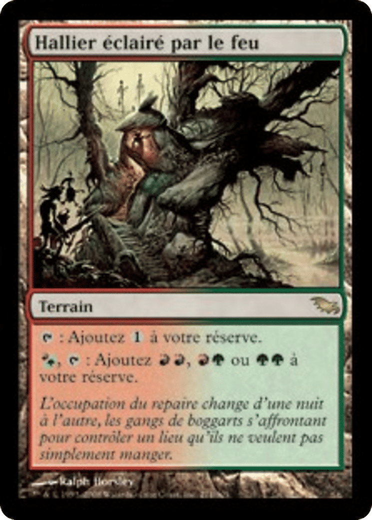 Hallier éclairé par le feu — Shadowmoor — Magic: The Gathering