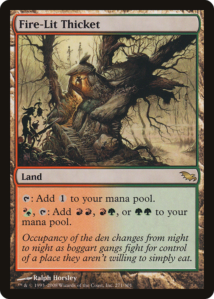 Fire-Lit Thicket — Shadowmoor — Magic: The Gathering