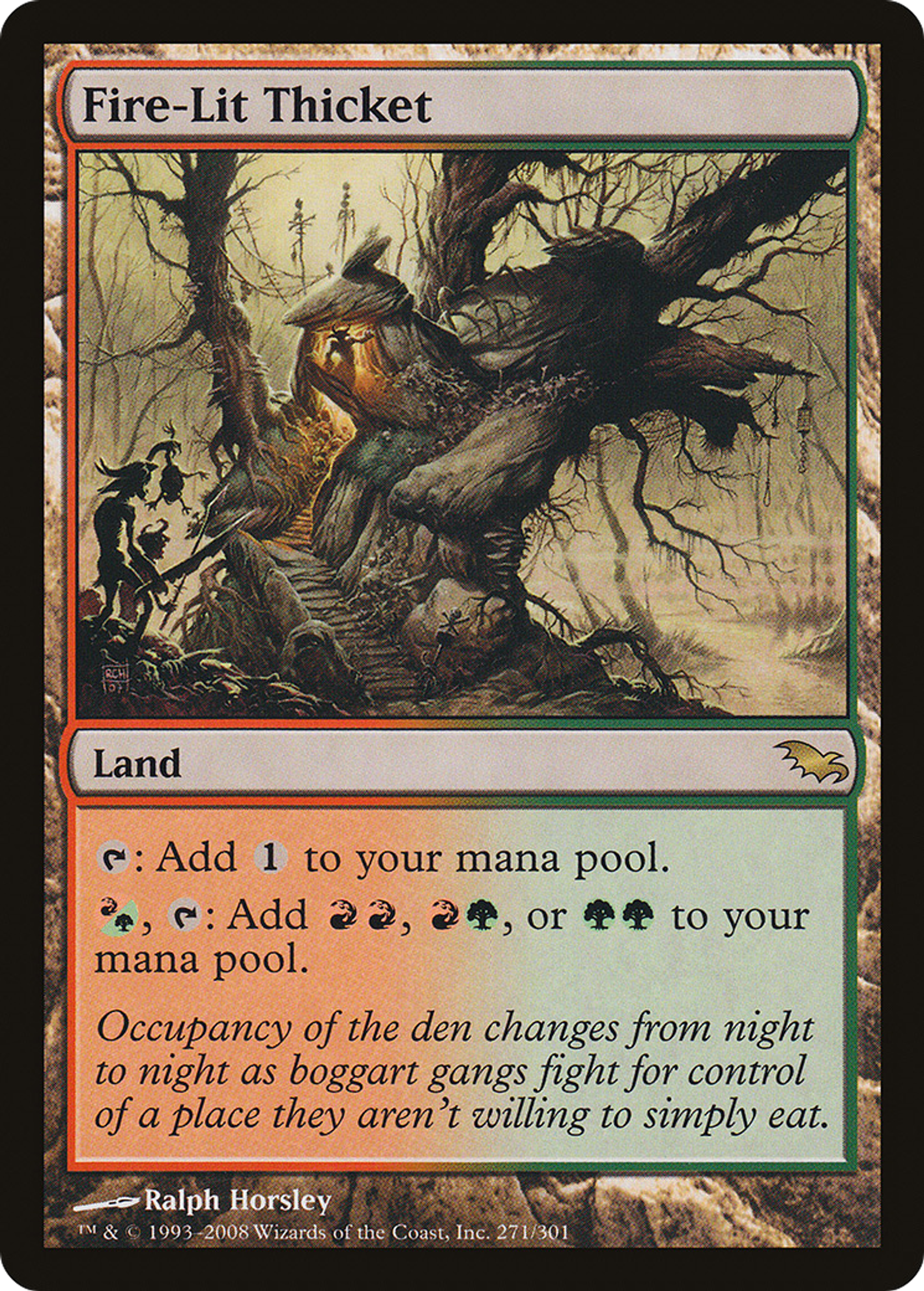 Fire-Lit Thicket — Shadowmoor — Magic: The Gathering