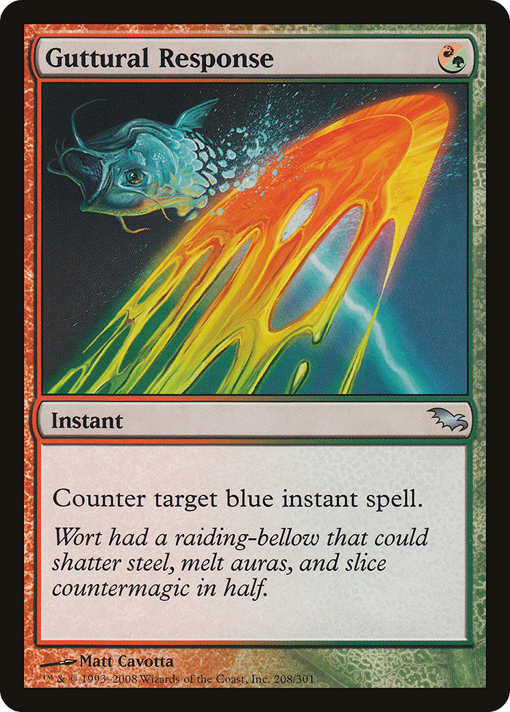 Guttural Response — Shadowmoor — Magic: The Gathering