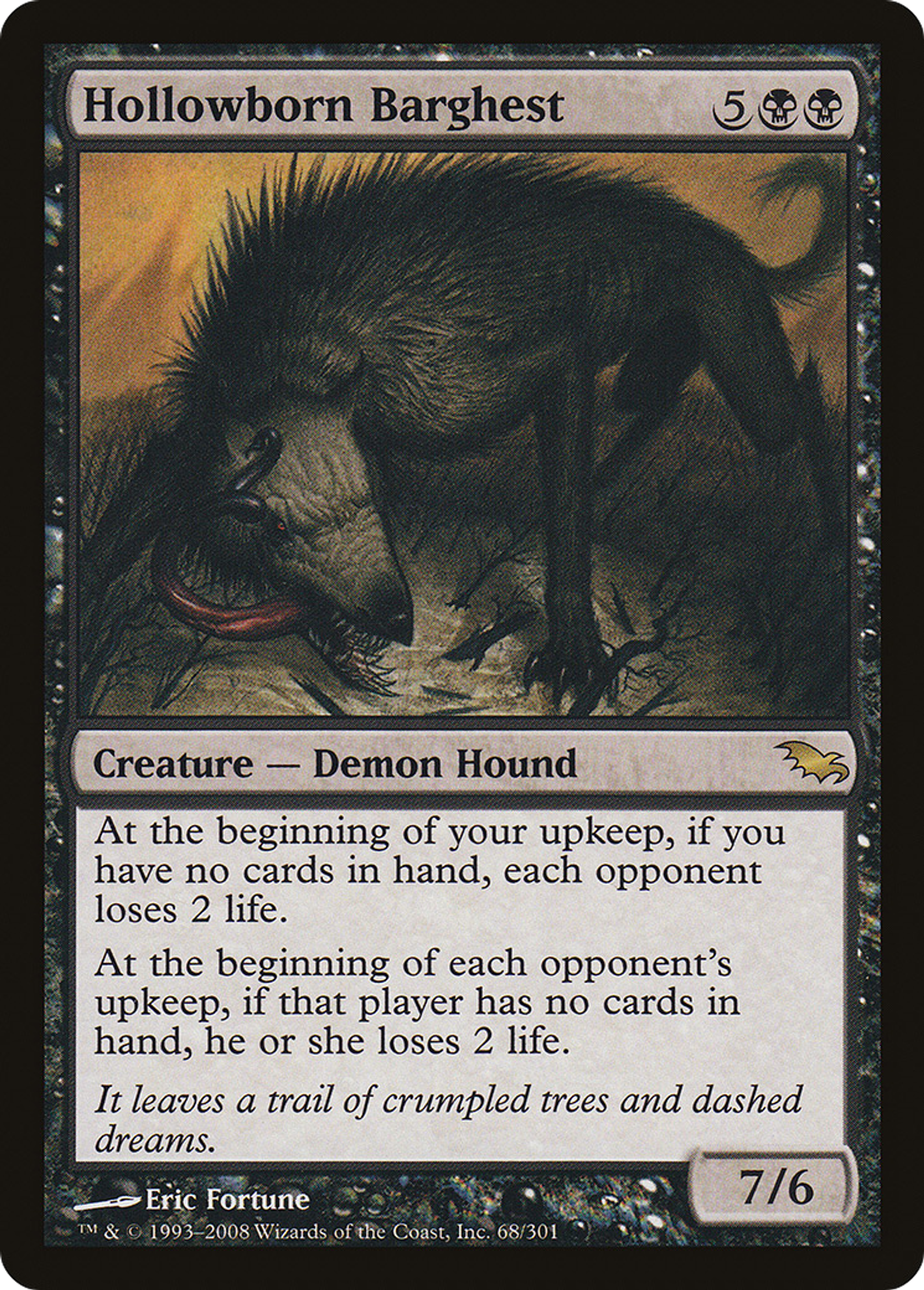 Hollowborn Barghest — Shadowmoor — Magic: The Gathering