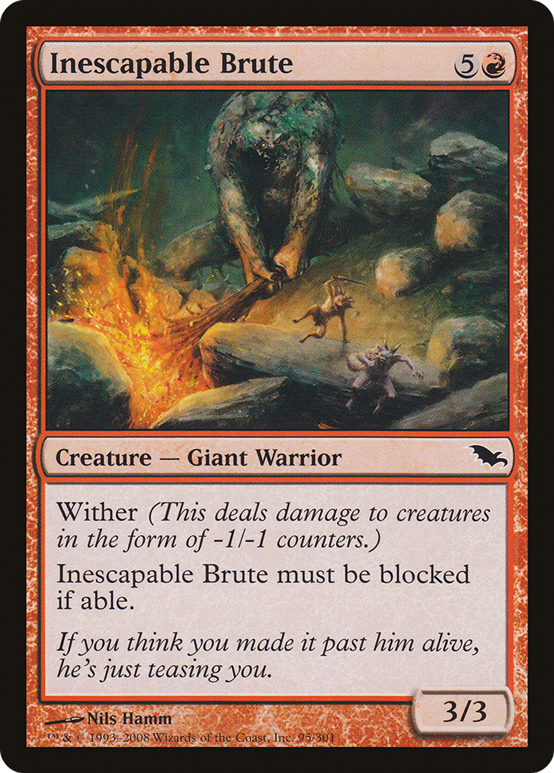 Inescapable Brute — Shadowmoor — Magic: The Gathering