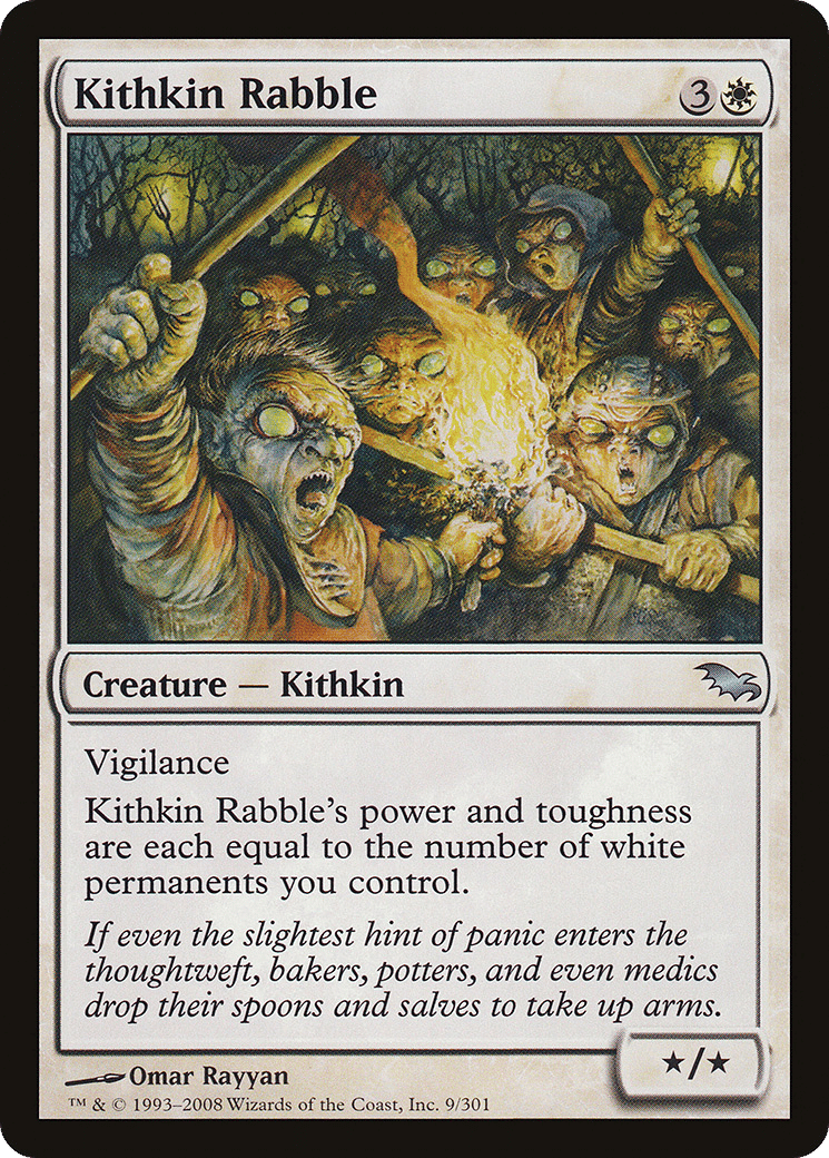 Kithkin Rabble — Shadowmoor — Magic: The Gathering