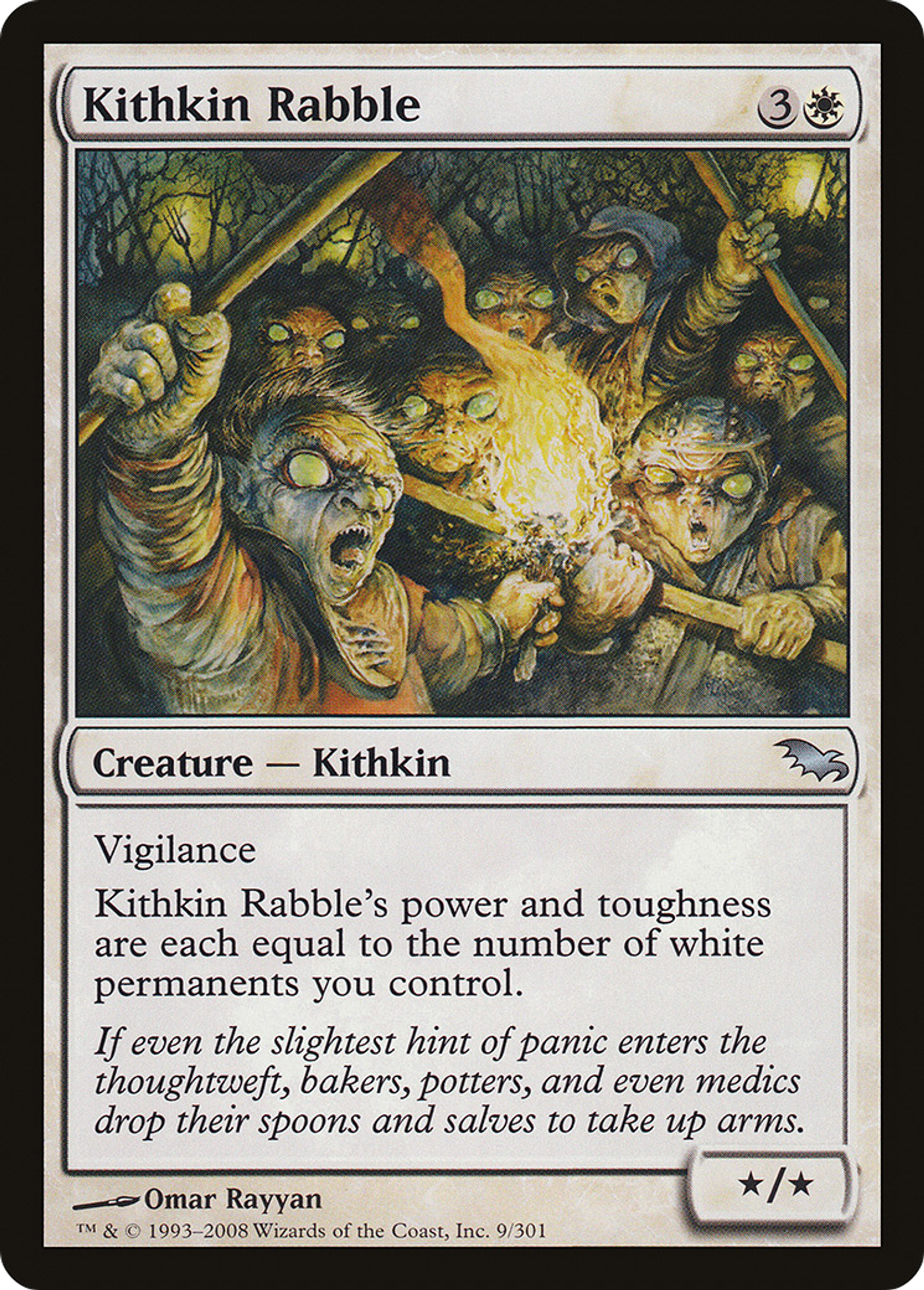 Kithkin Rabble — Shadowmoor — Magic: The Gathering