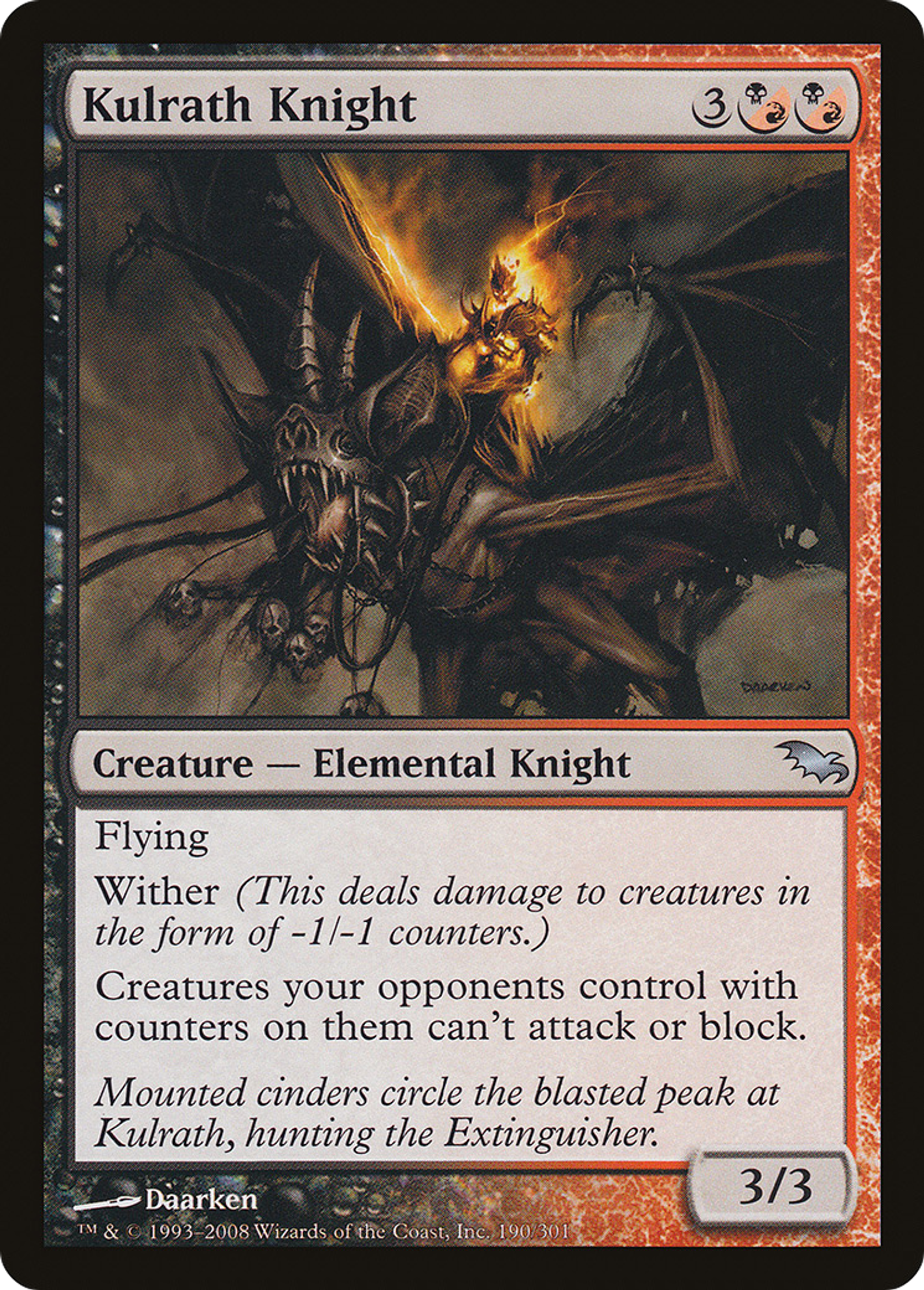 Kulrath Knight — Shadowmoor — Magic: The Gathering