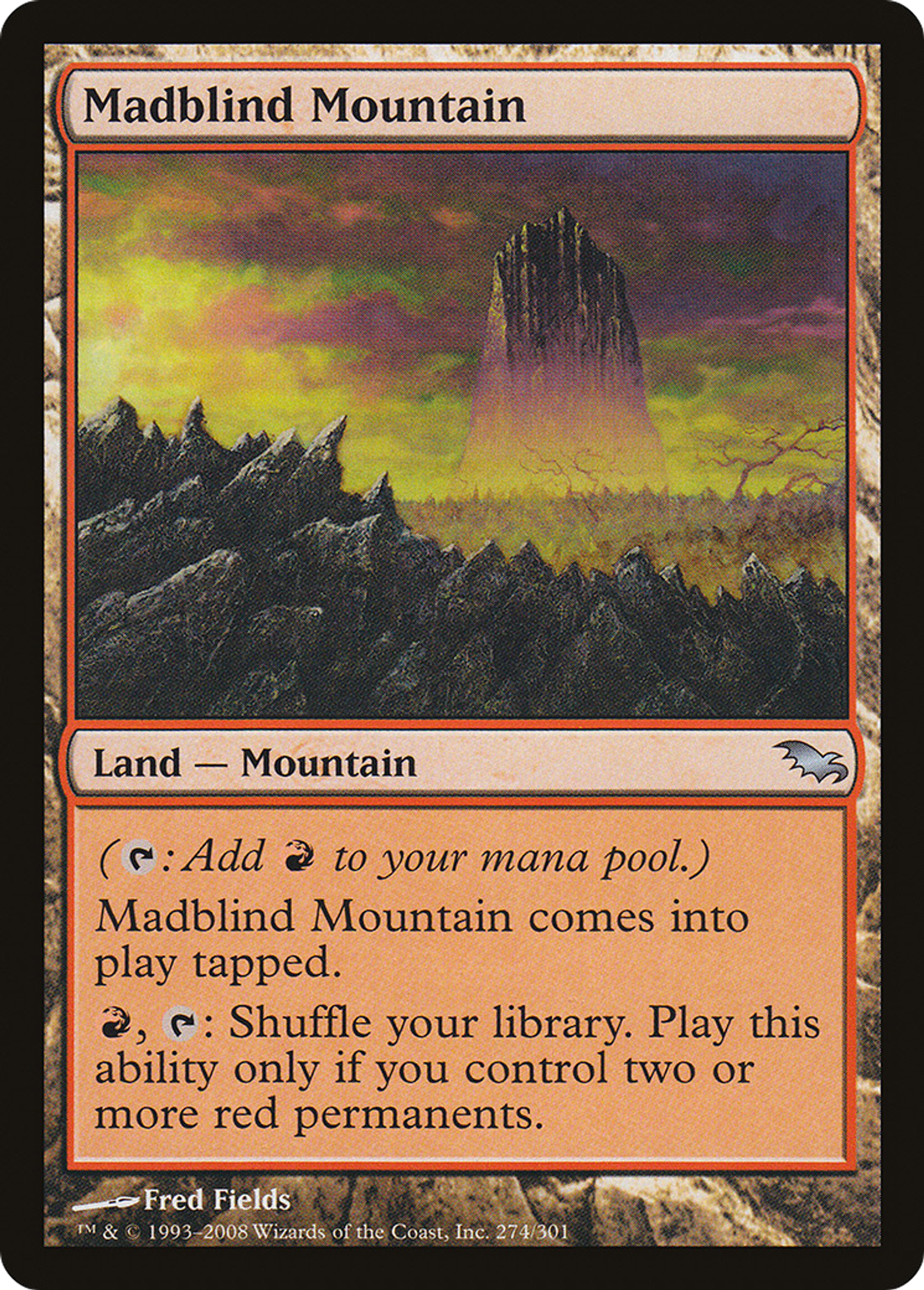 Madblind Mountain — Shadowmoor — Magic: The Gathering