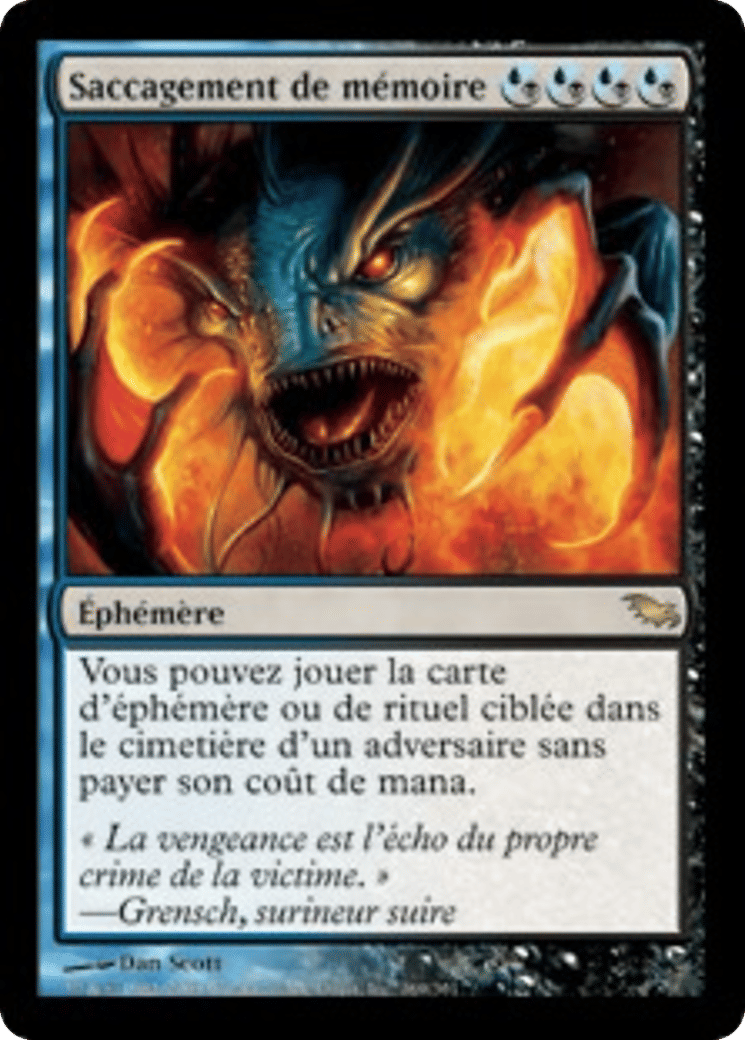 Saccagement de mémoire — Shadowmoor — Magic: The Gathering