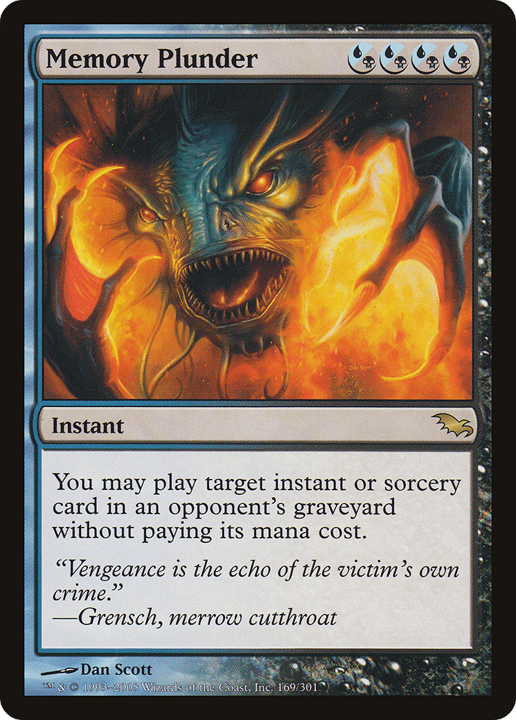 Memory Plunder — Shadowmoor — Magic: The Gathering