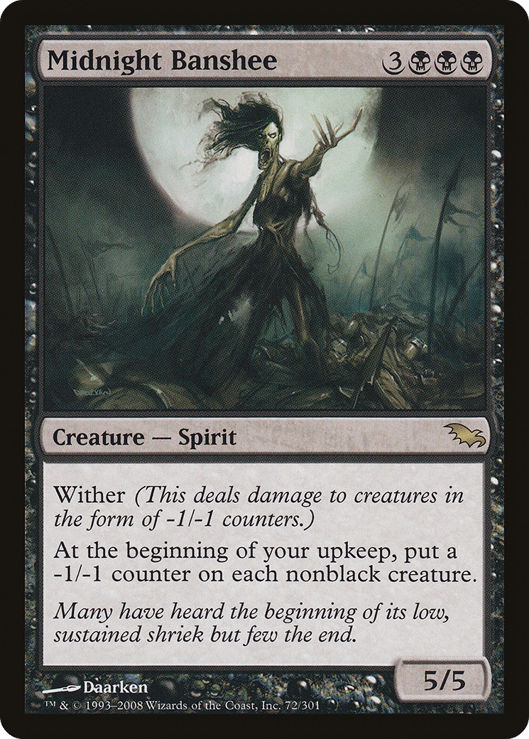 Midnight Banshee — Shadowmoor — Magic: The Gathering