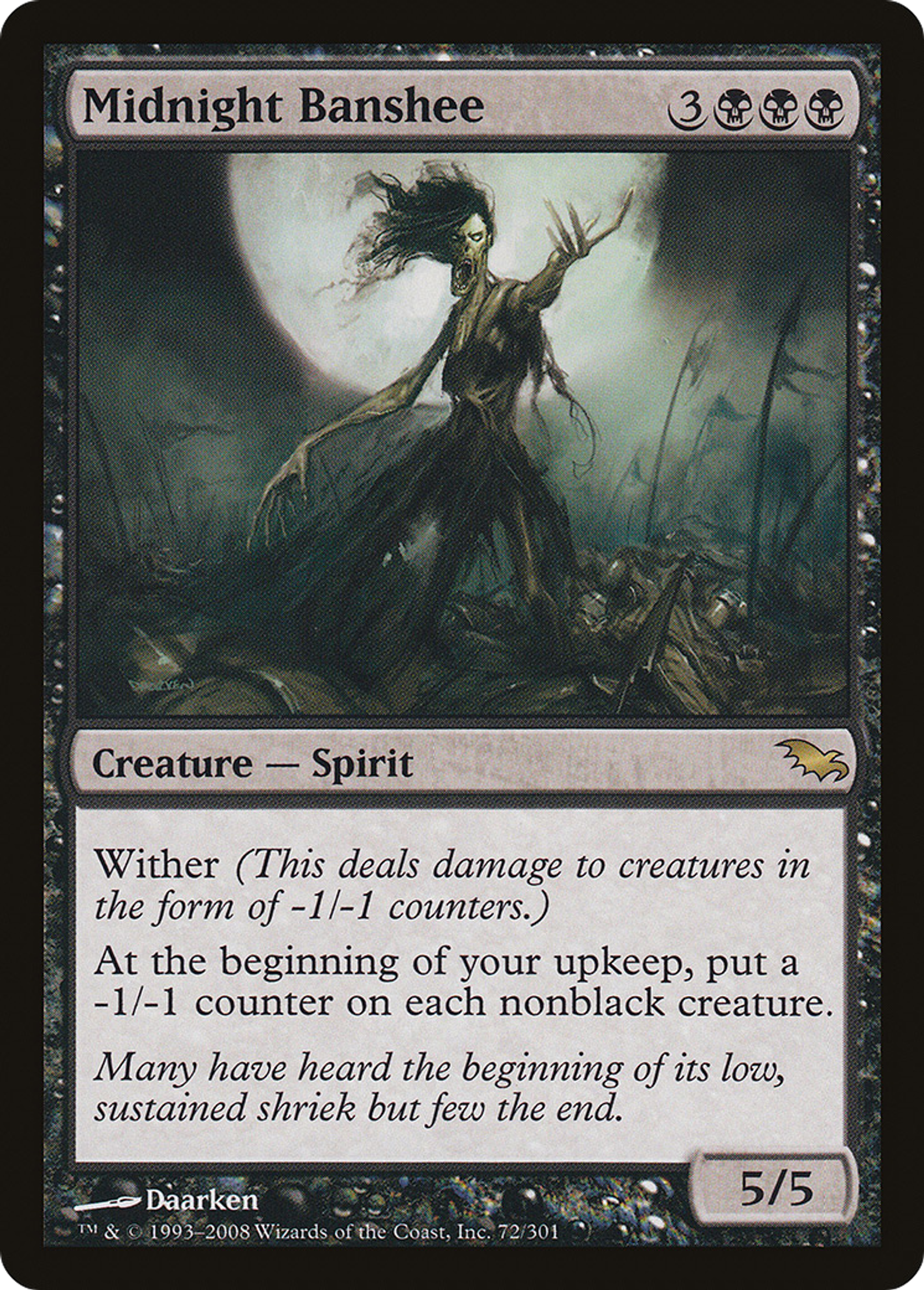 Midnight Banshee — Shadowmoor — Magic: The Gathering
