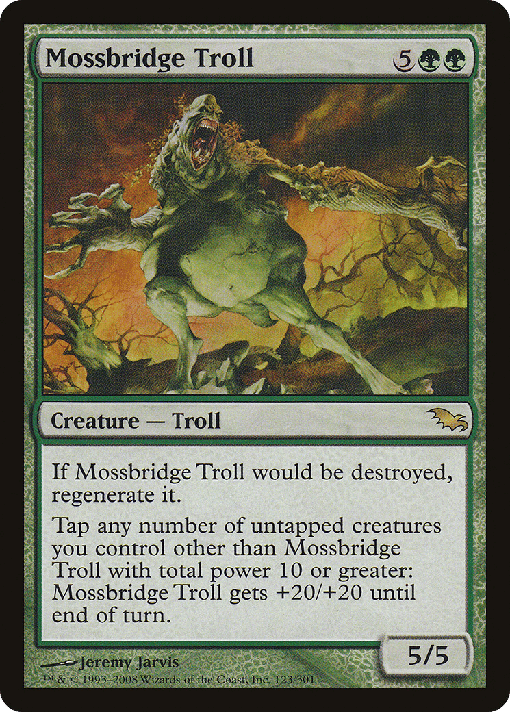 Mossbridge Troll — Shadowmoor — Magic: The Gathering
